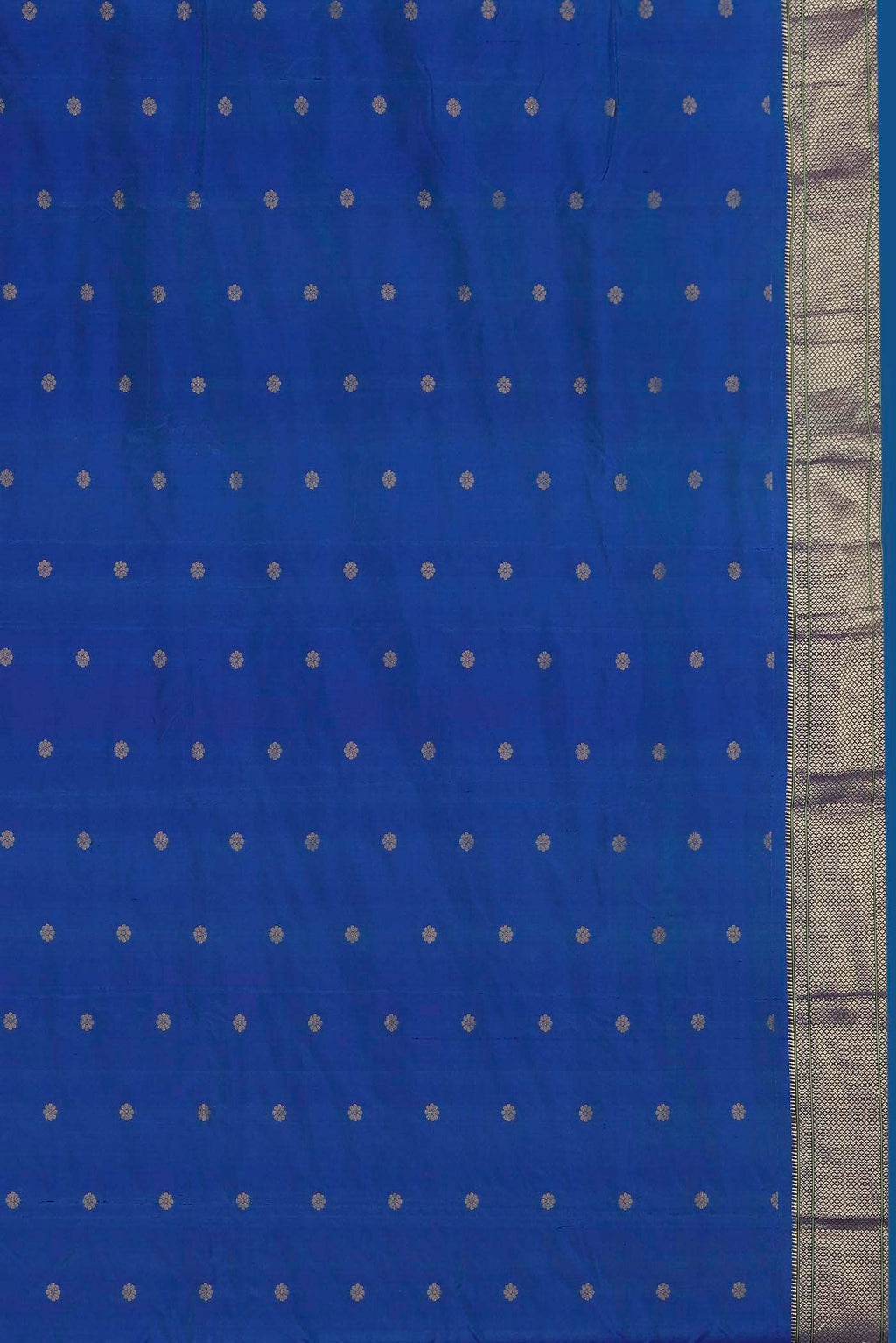 Blue Blended Bangalore Silk Saree