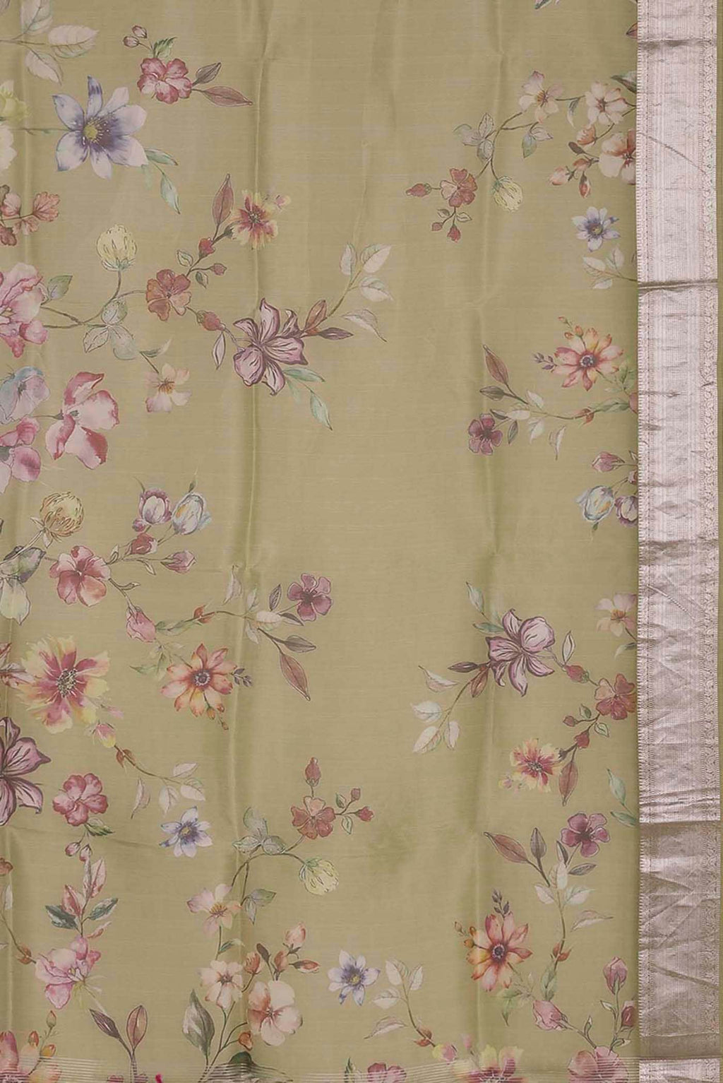 Green Organza Silk Saree