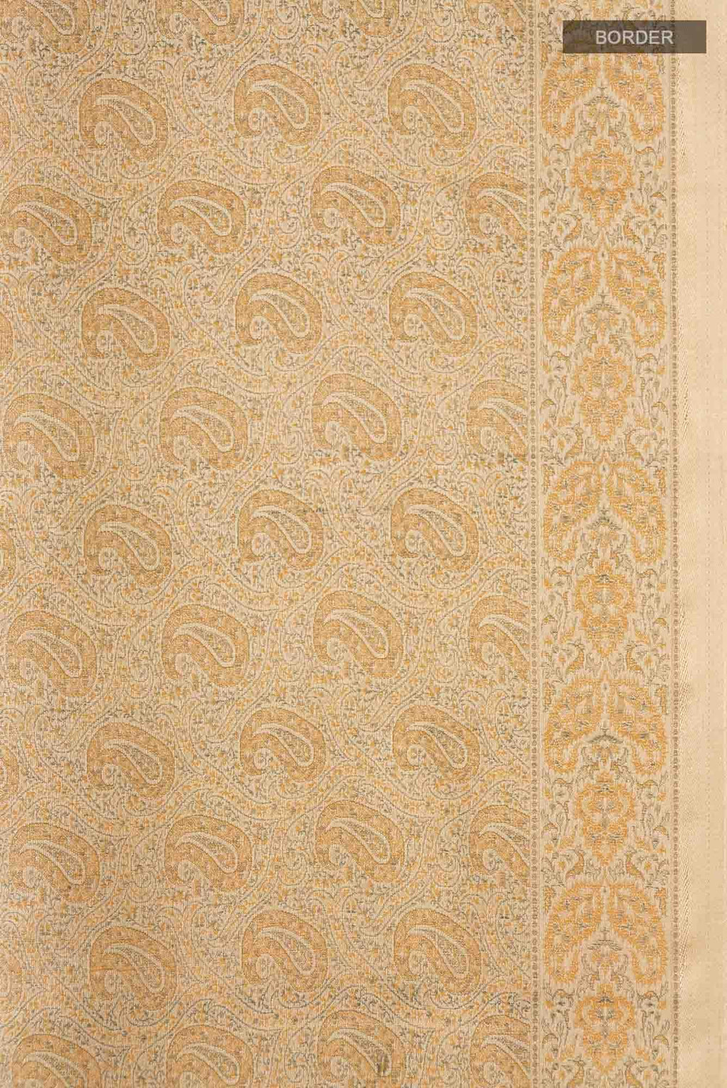 Golden Banarasi Tanchoi Silk Saree