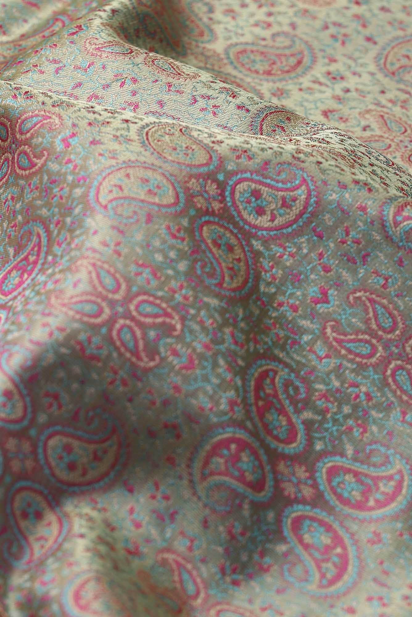 Green Banarasi Tanchoi Silk Saree