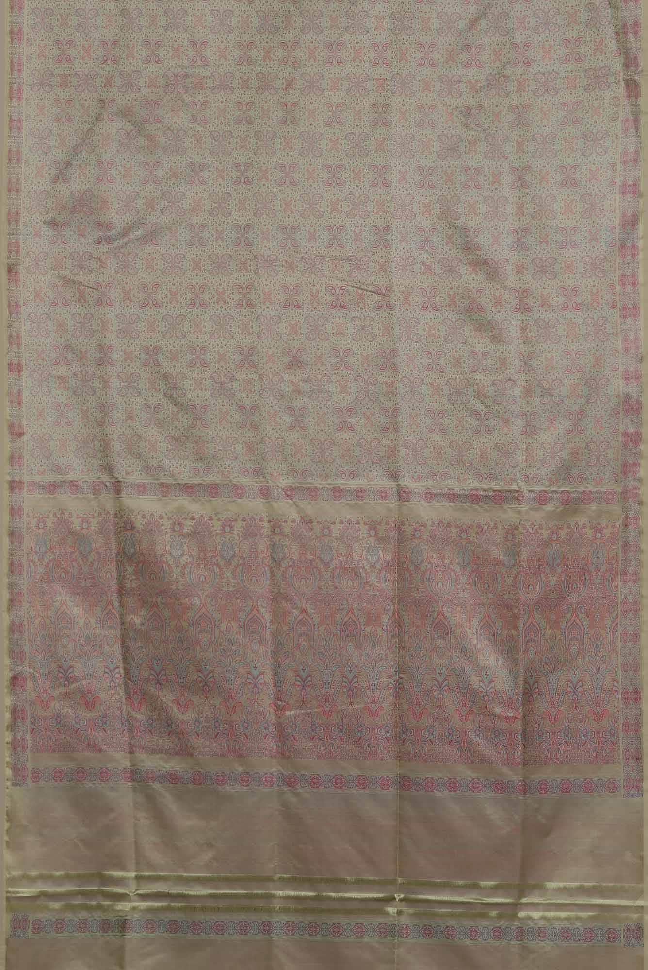 Green Banarasi Tanchoi Silk Saree
