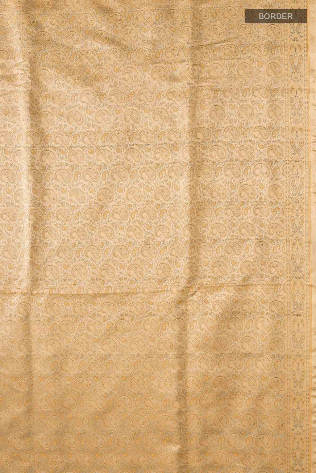 Golden Banarasi Tanchoi Silk Saree
