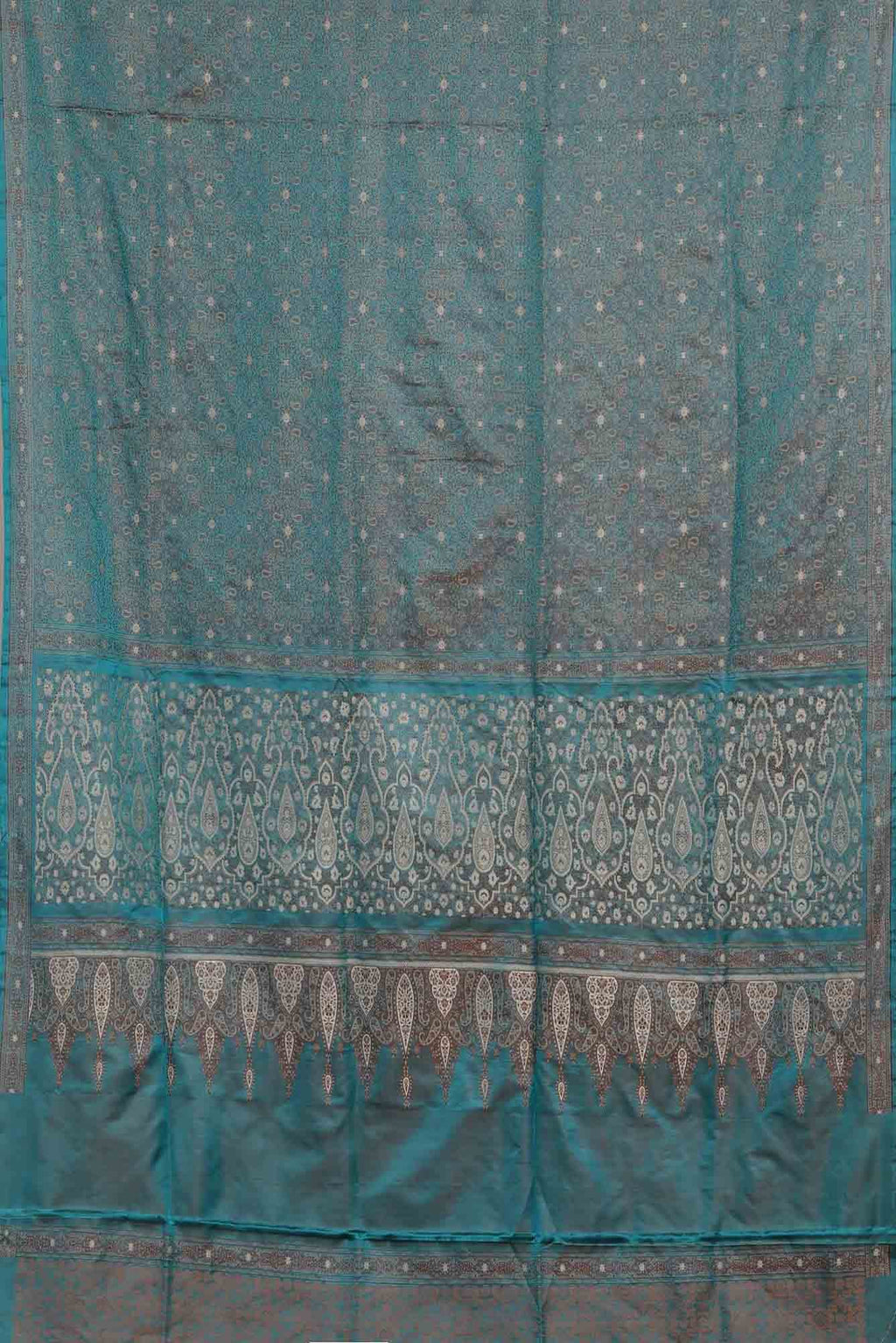 Blue Banarasi Tanchoi Silk Saree
