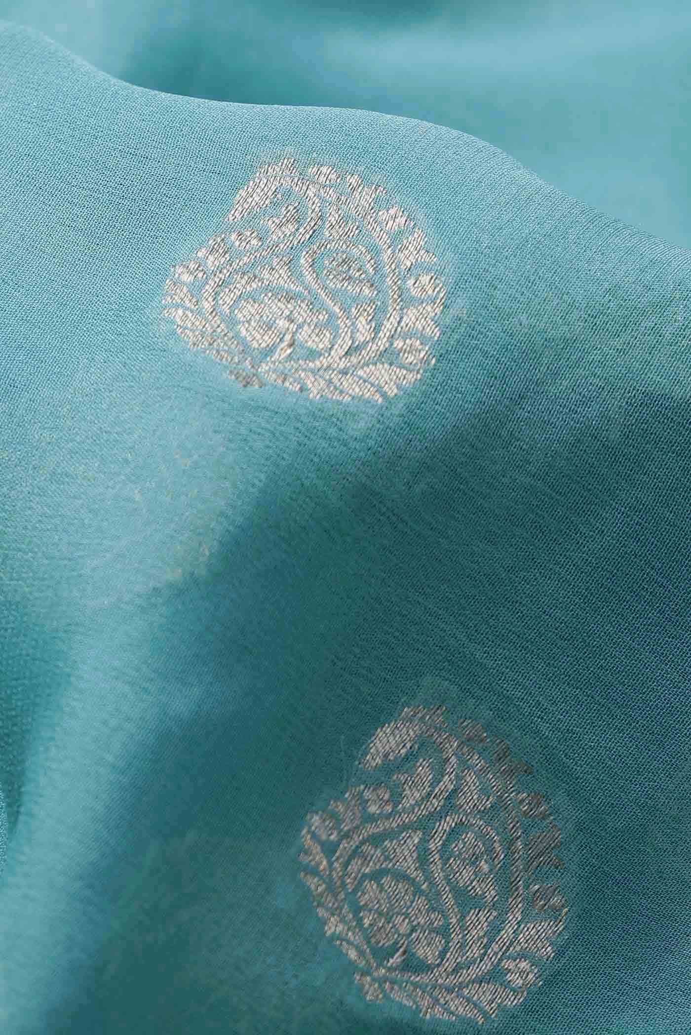 Blue Banarasi Georgette Saree