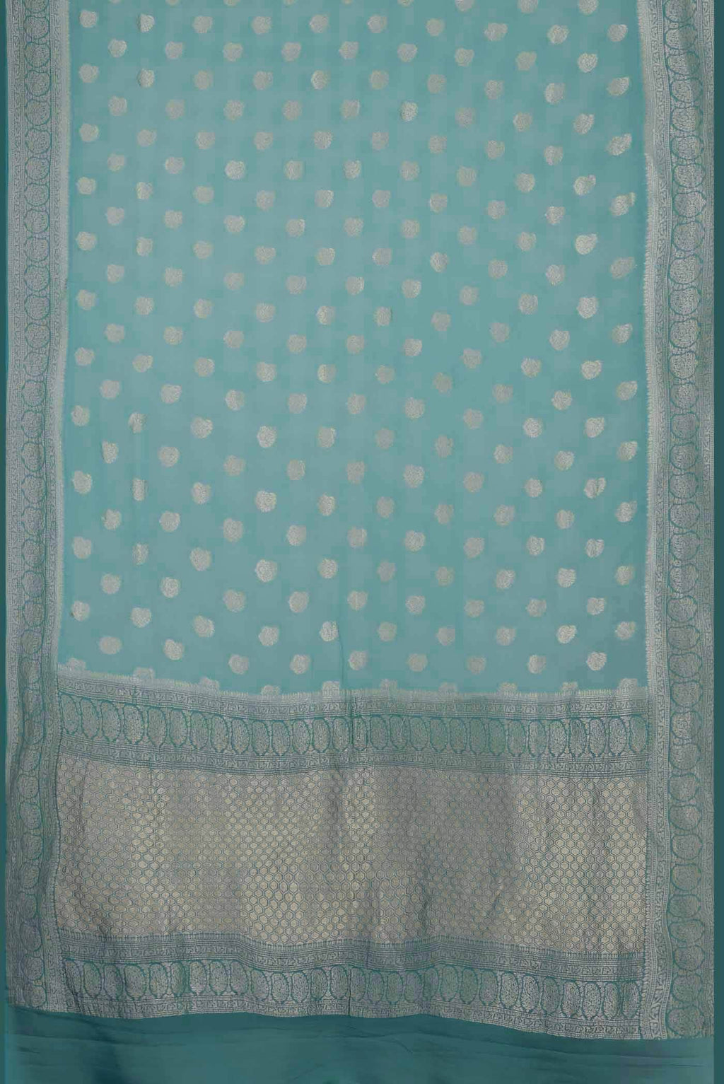 Blue Banarasi Georgette Saree