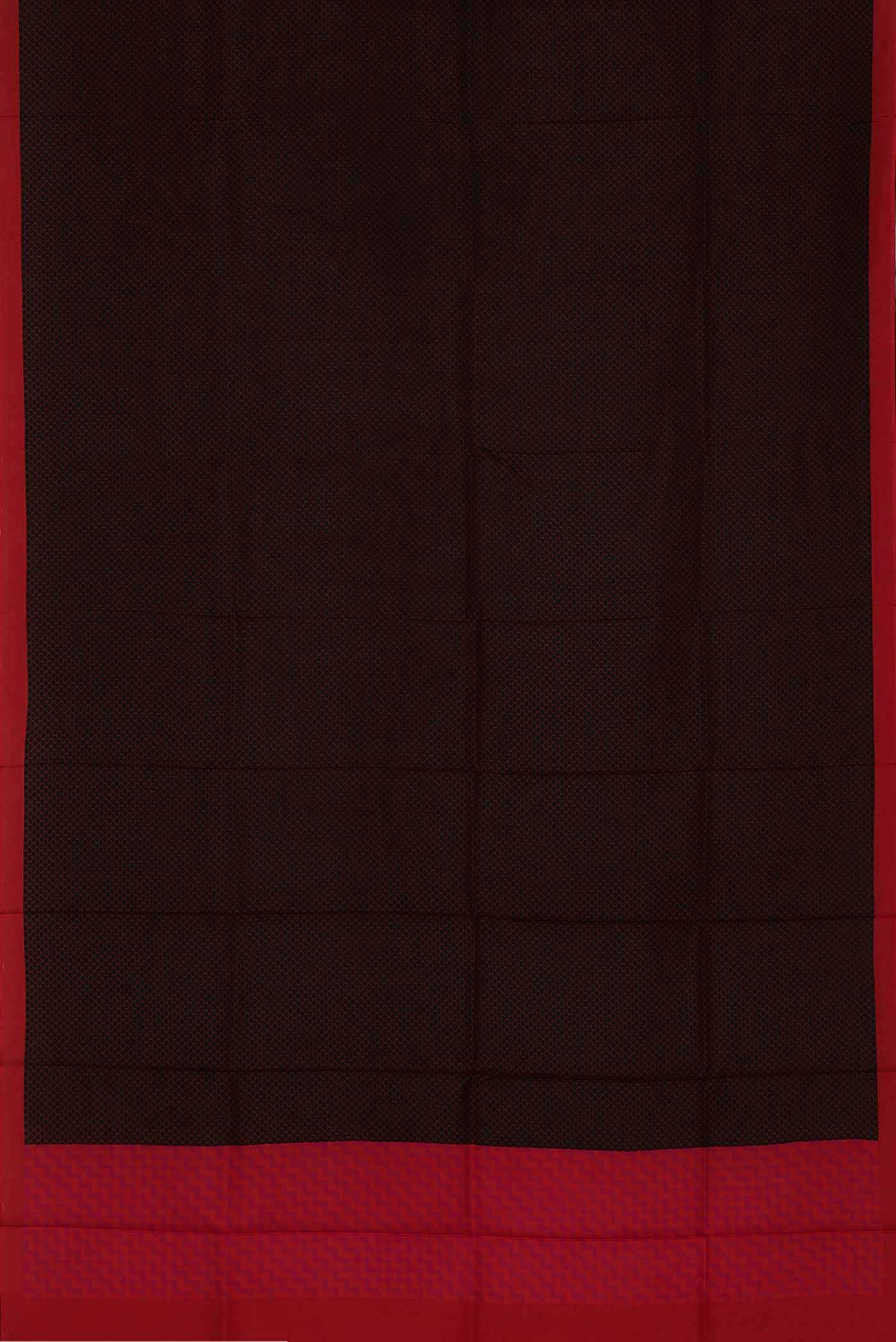 Black Printed Silk Saree