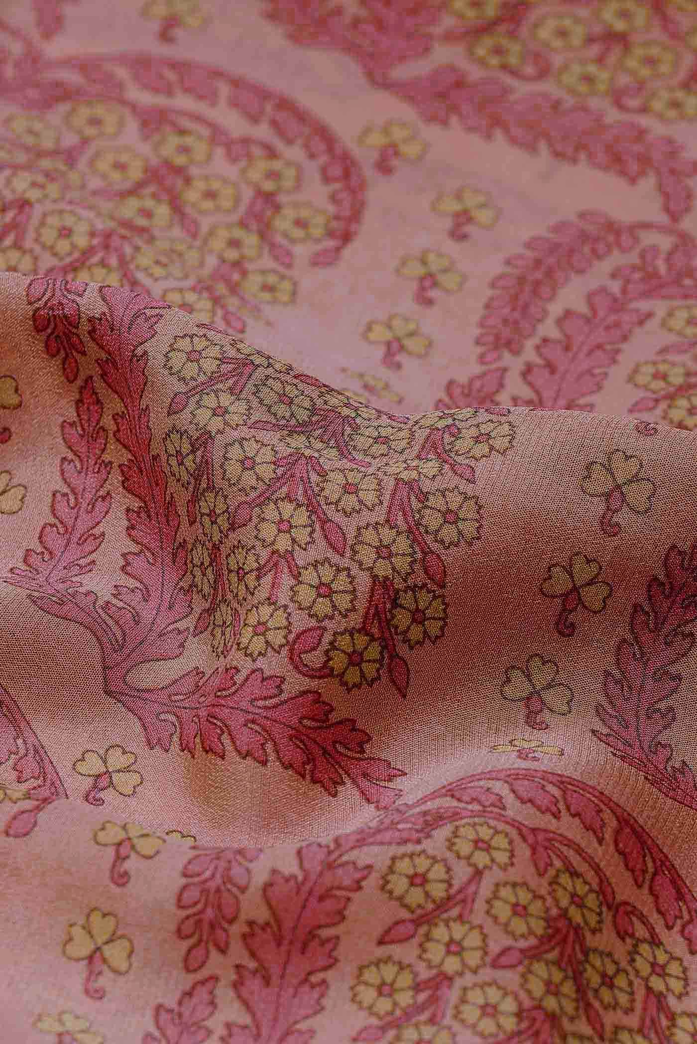 Coral Mysore Crepe Saree