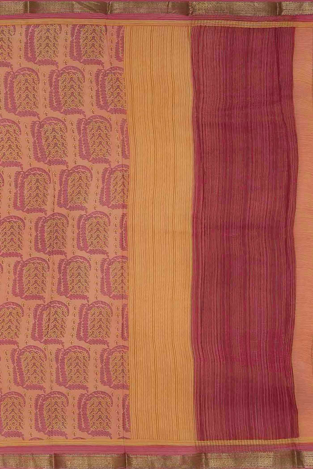 Coral Mysore Crepe Saree