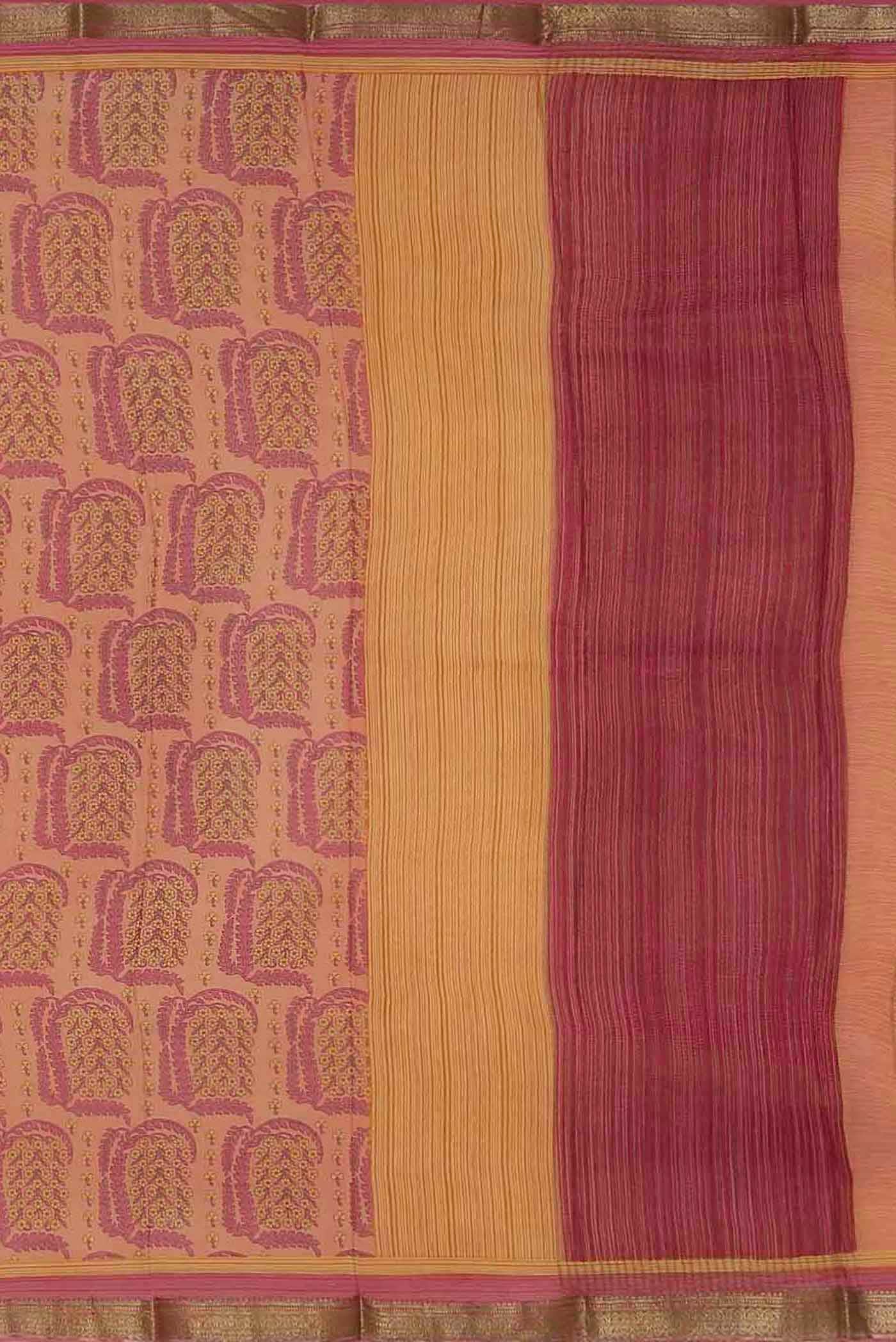 Coral Mysore Crepe Saree