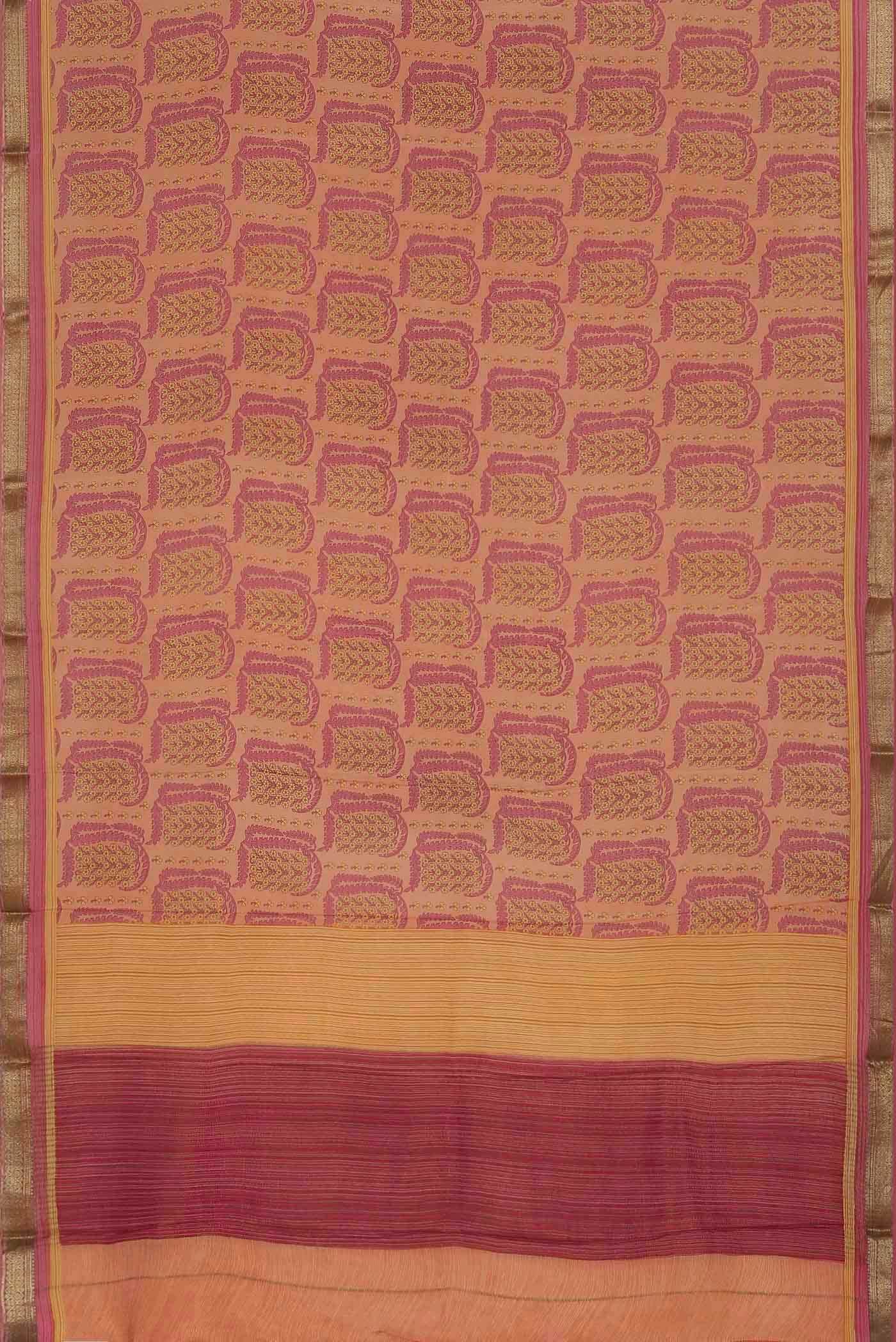 Coral Mysore Crepe Saree