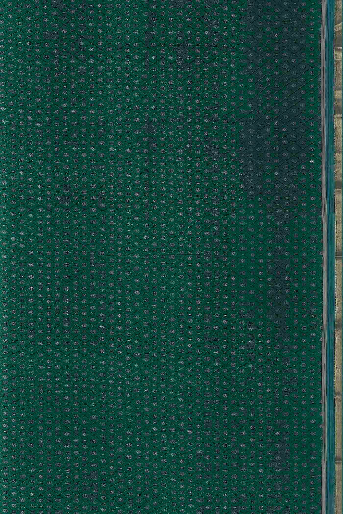 Green Mysore Crepe Saree