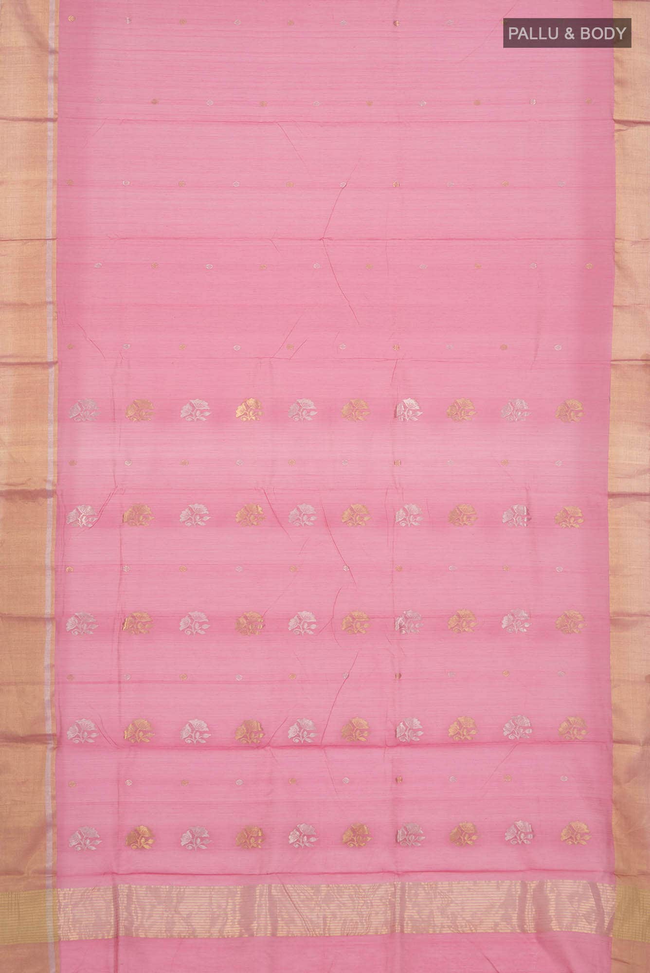 Pink Chanderi Silk Cotton Saree