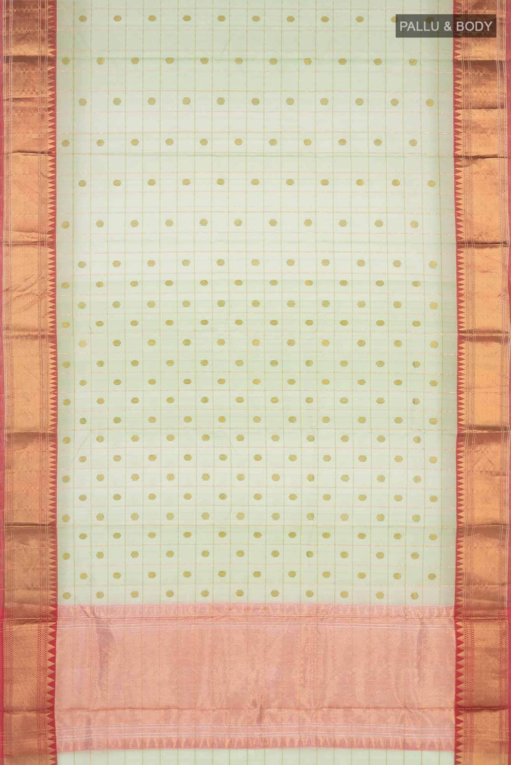 Sea Green Chanderi Silk Saree
