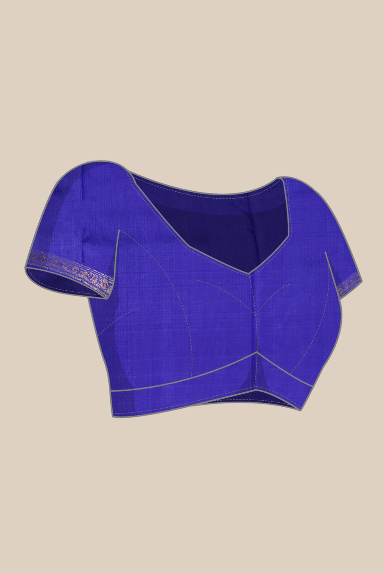 Blue Baluchari Silk Saree