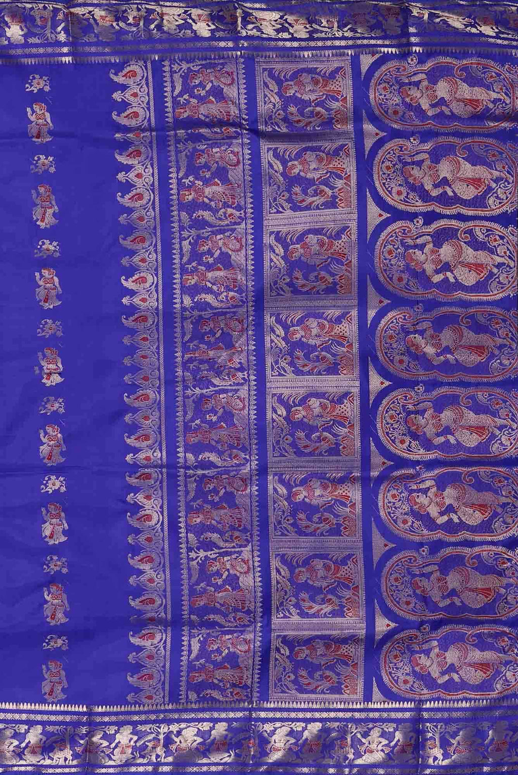Blue Baluchari Silk Saree