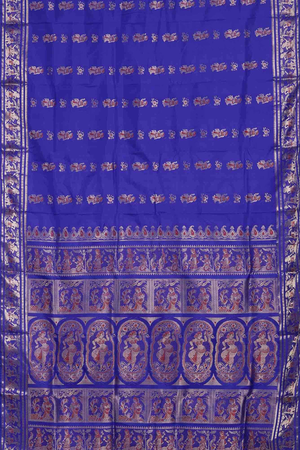 Blue Baluchari Silk Saree