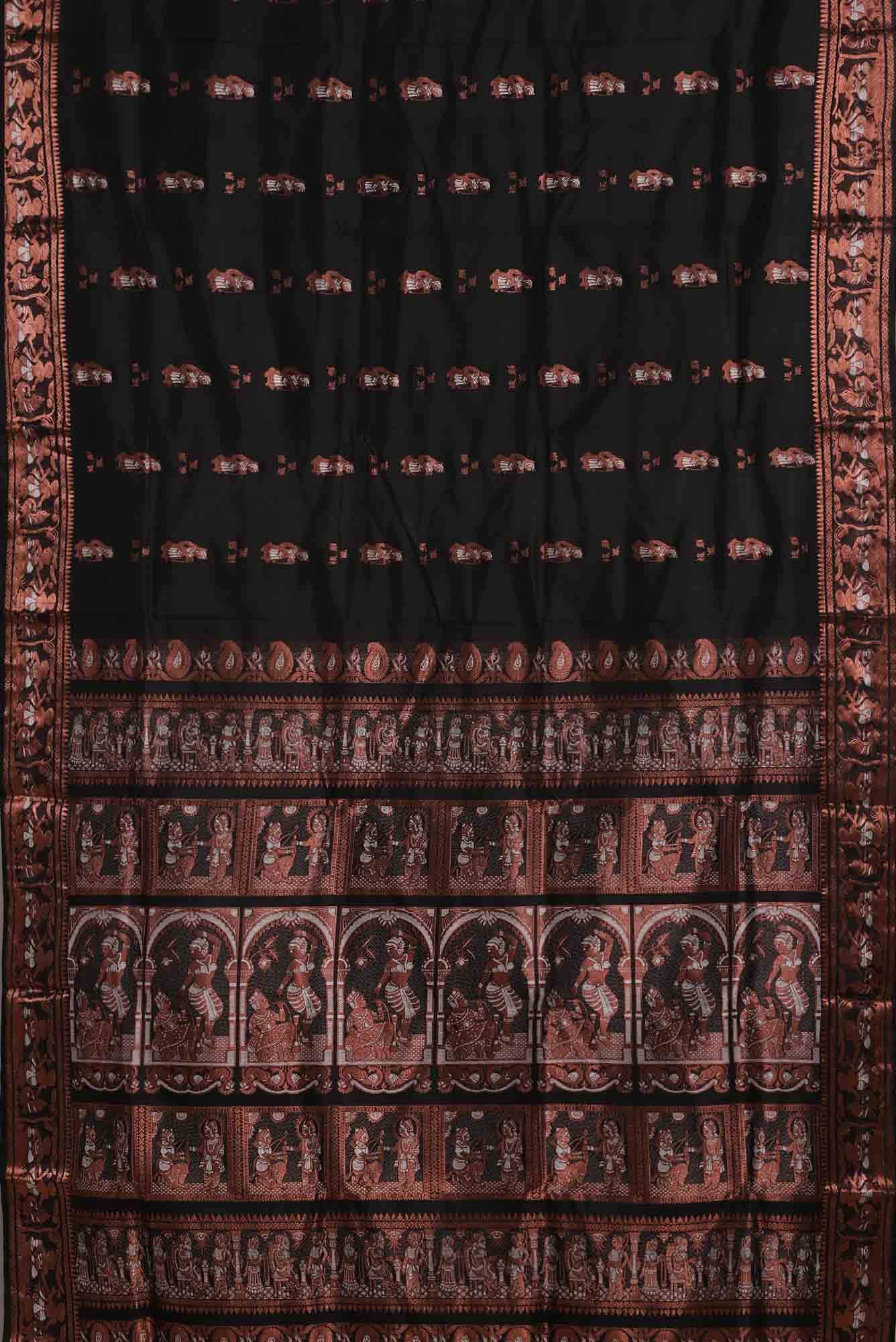 Black Baluchari Silk Saree
