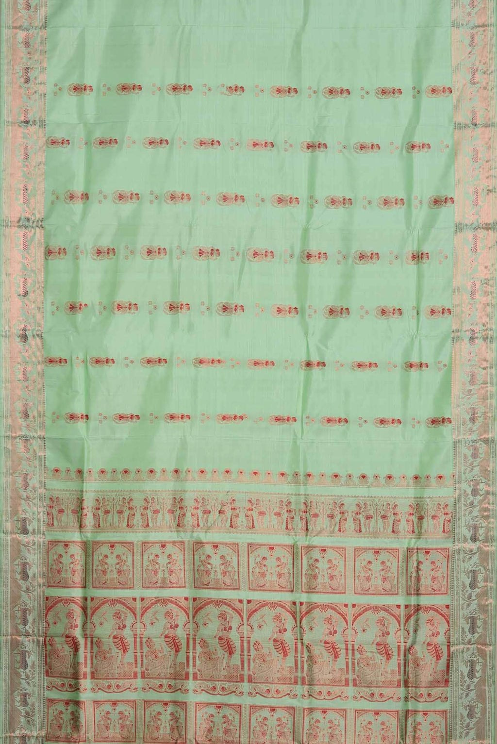 Green Baluchari Silk Saree