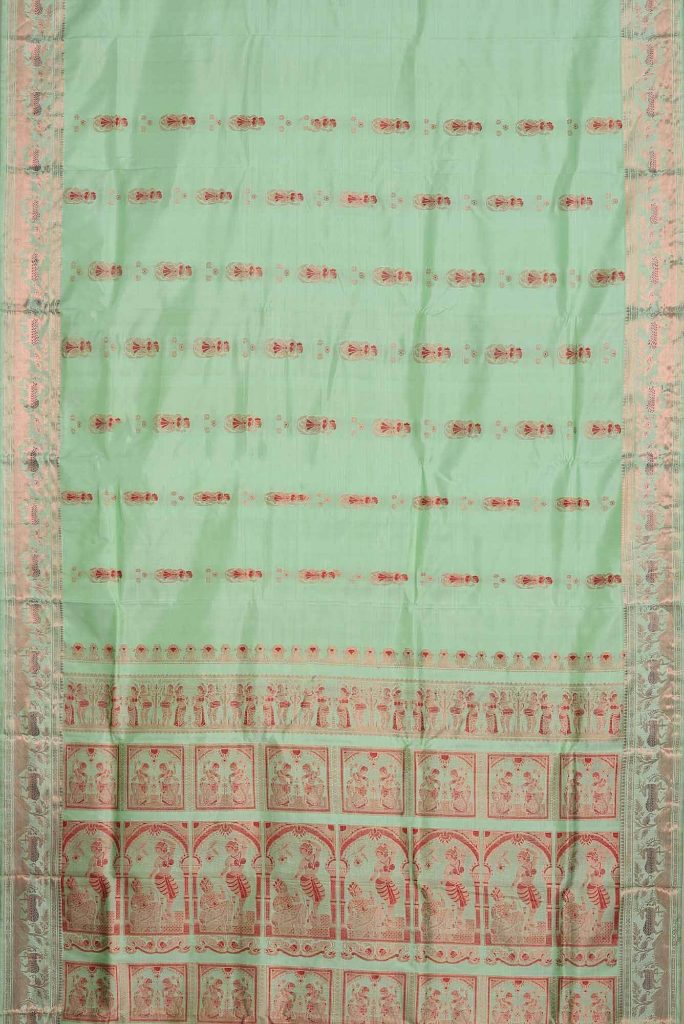 Green Baluchari Silk Saree