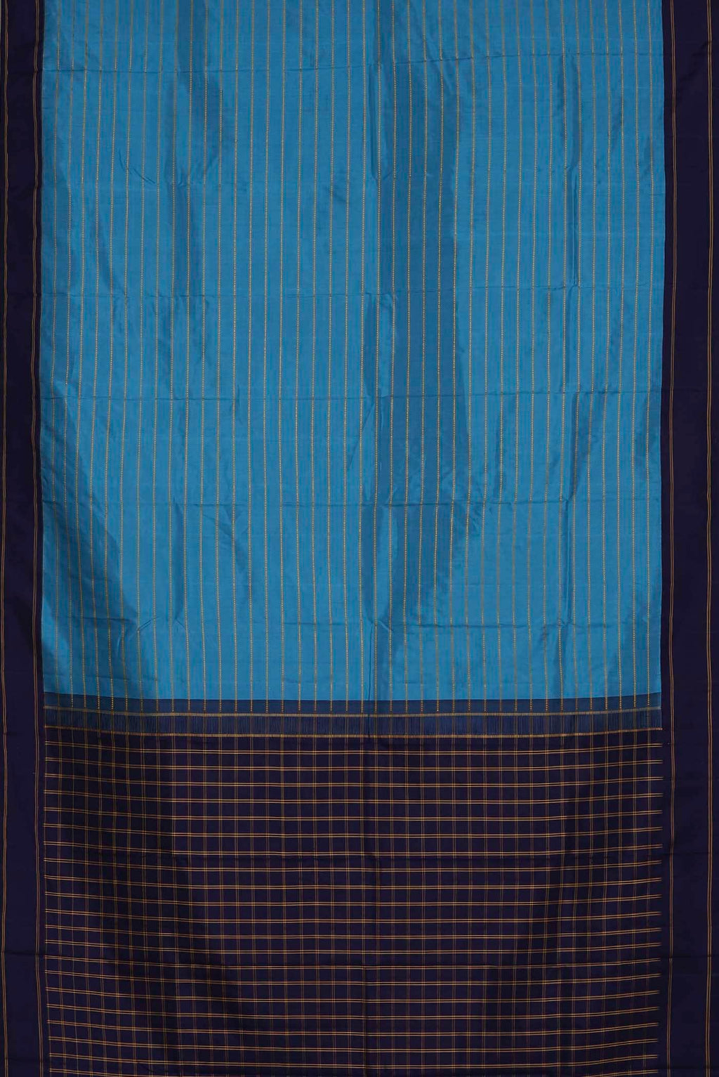 Blue Kanchipuram Silk Saree