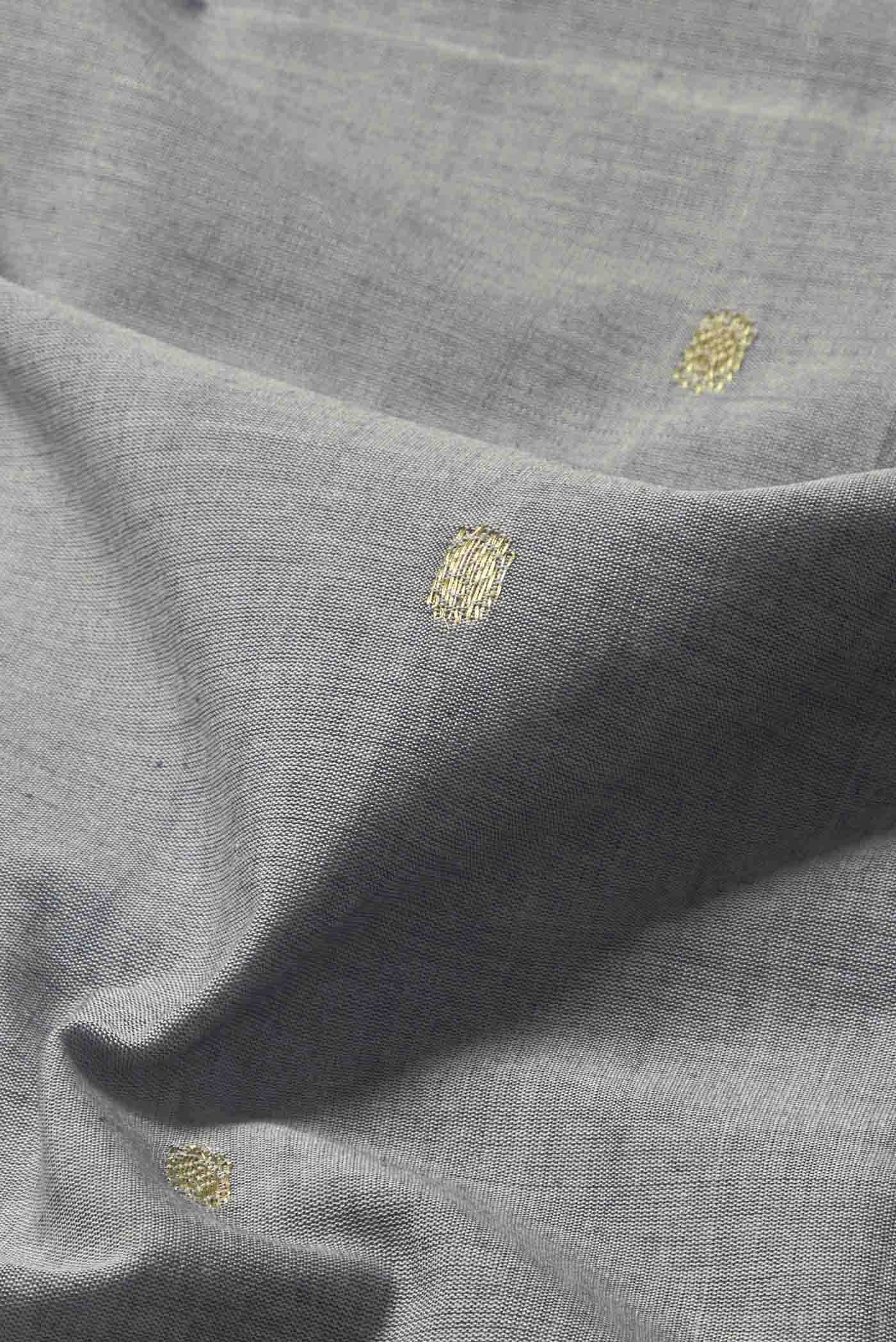 Grey Paithani Cotton Saree