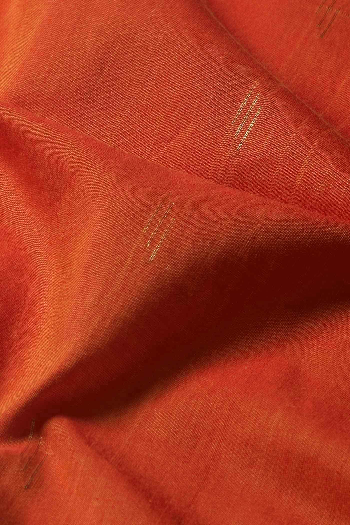 Orange Paithani Cotton Saree