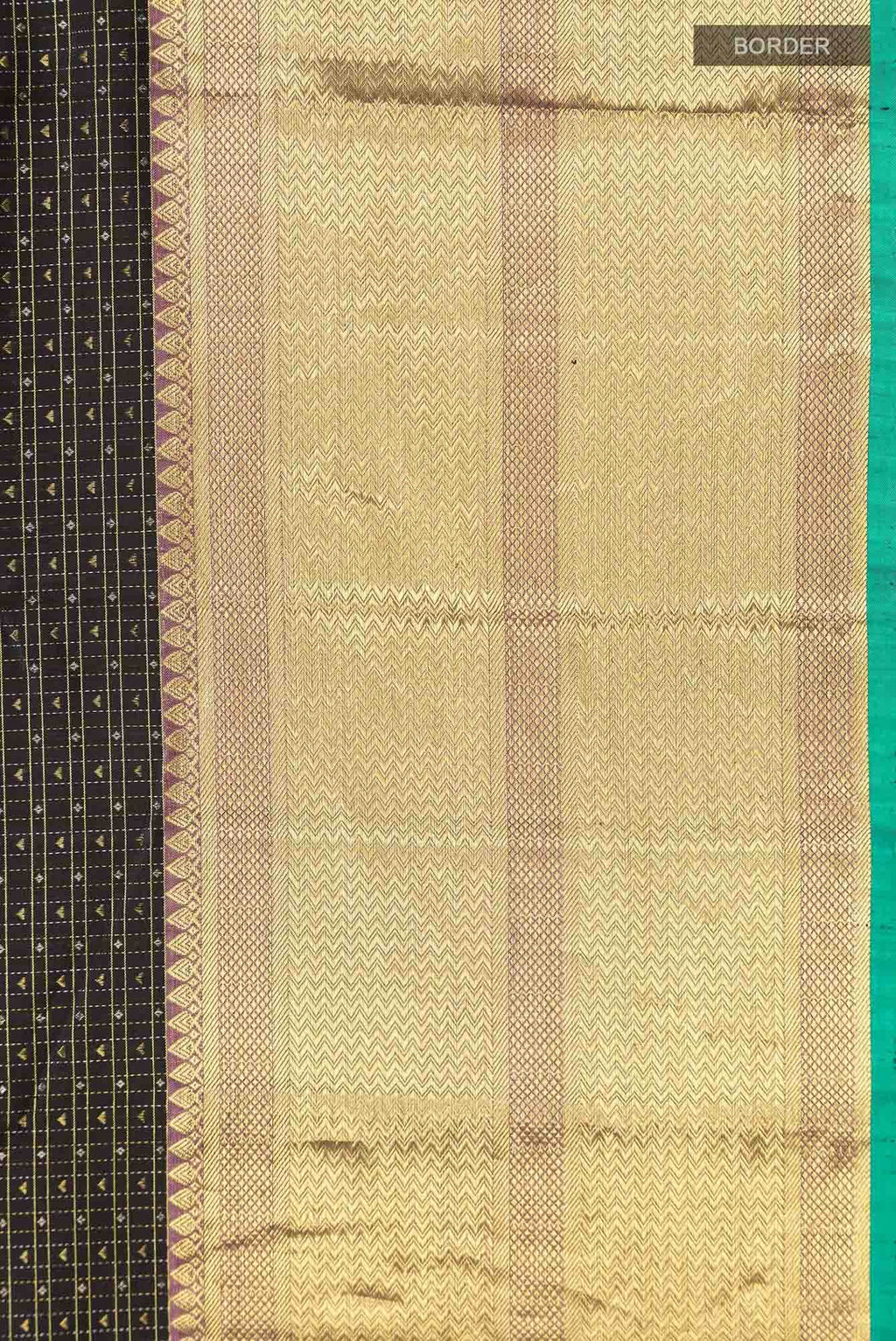 Black Kanchipuram Silk Saree
