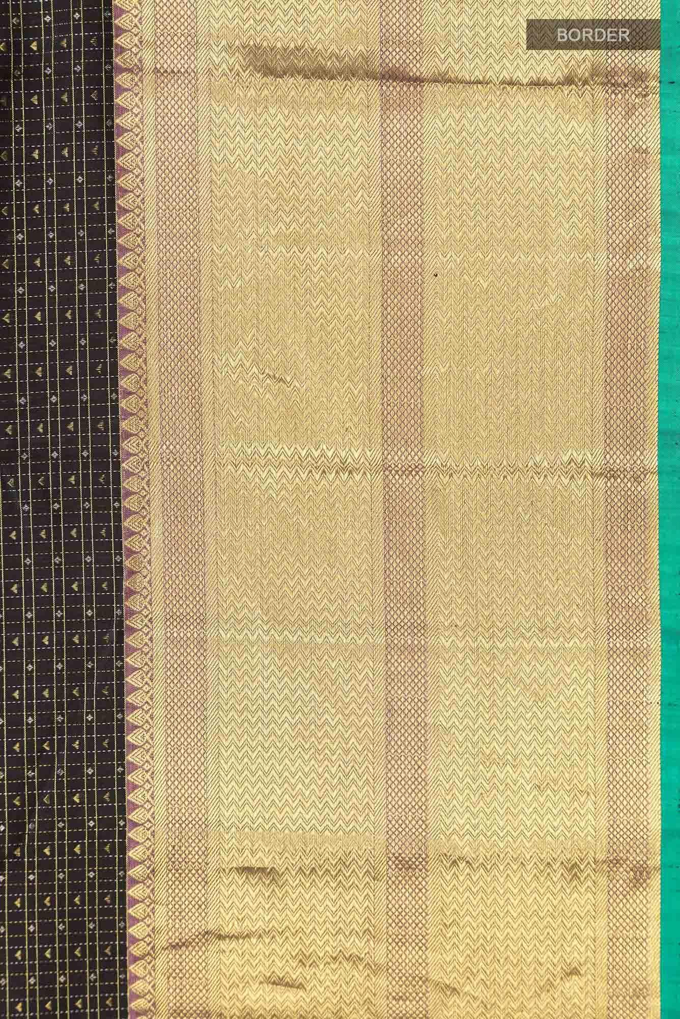 Black Kanchipuram Silk Saree