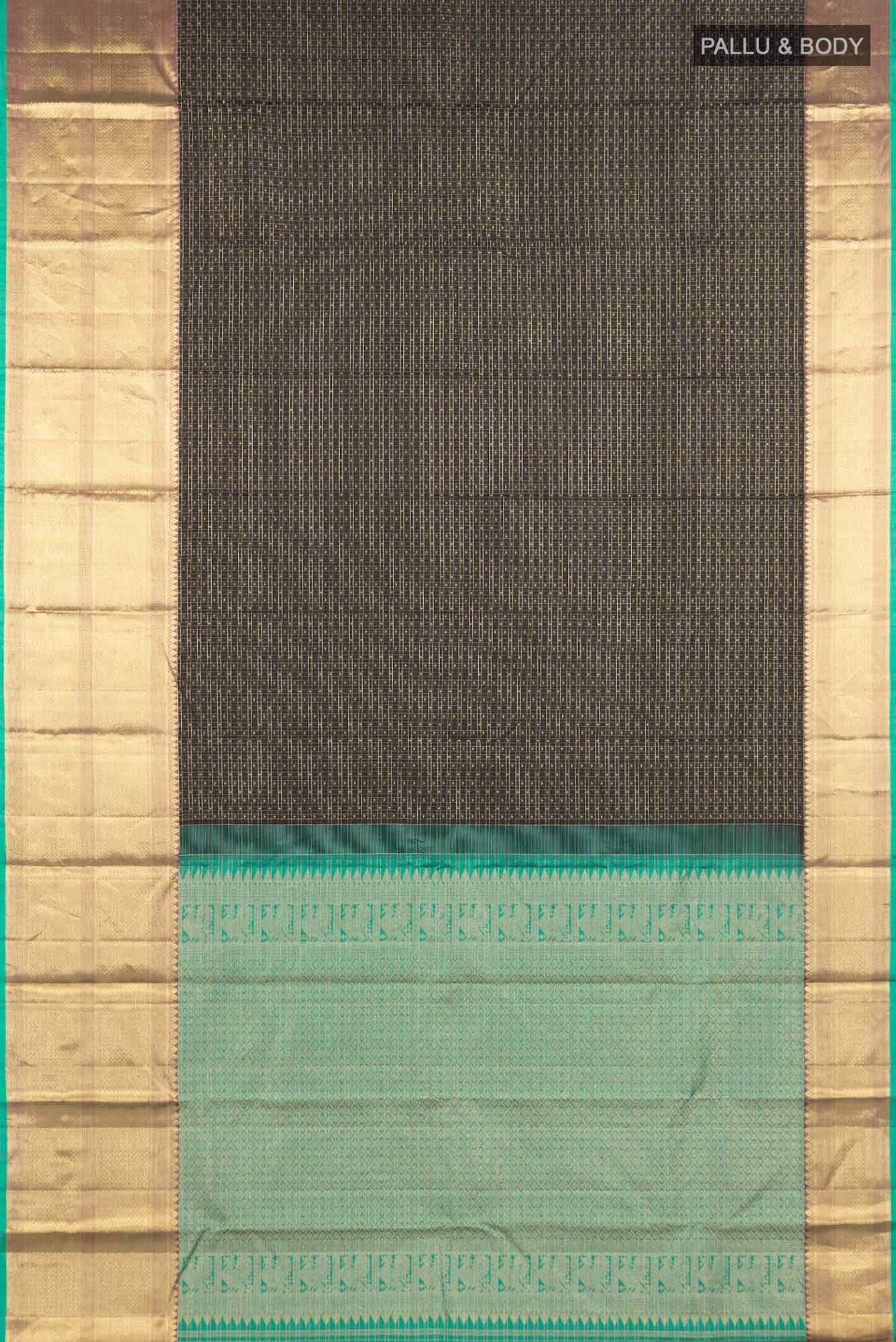 Black Kanchipuram Silk Saree