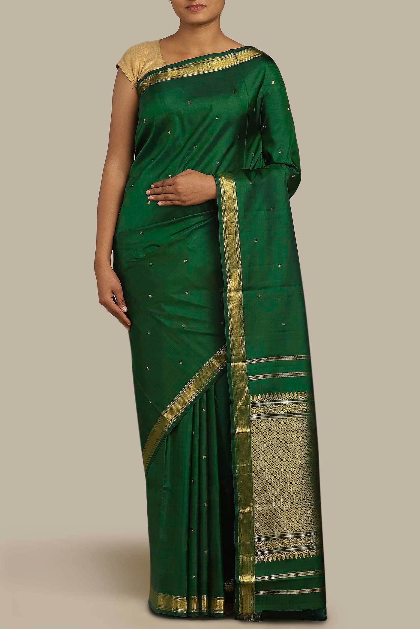 Green Kanchipuram Silk Saree
