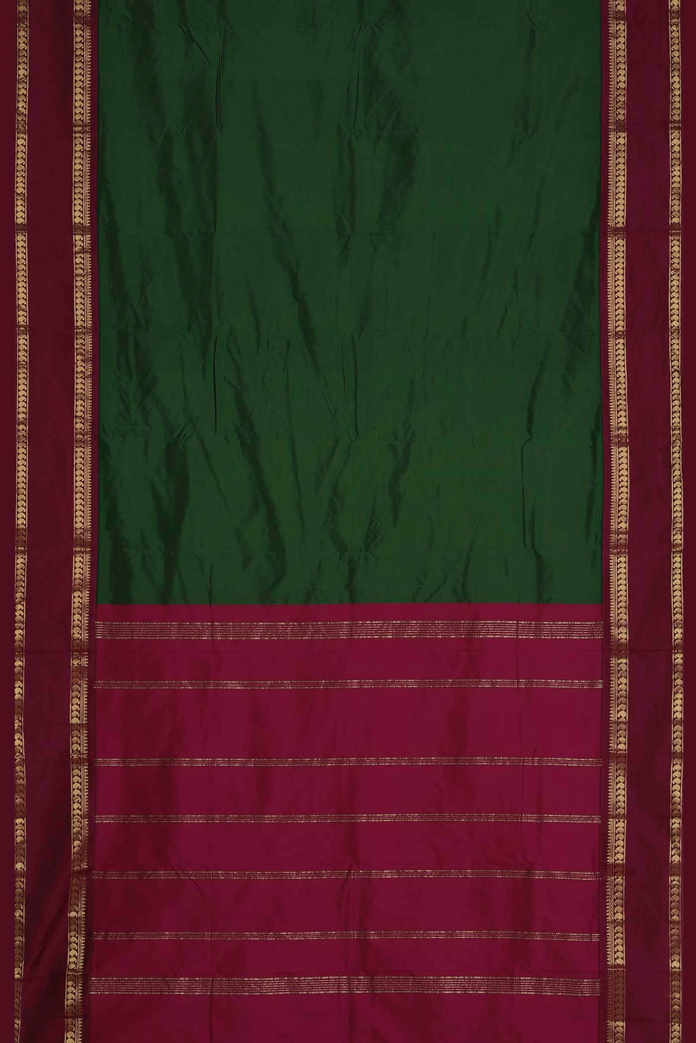 Green Blended Bangalore Silk Saree