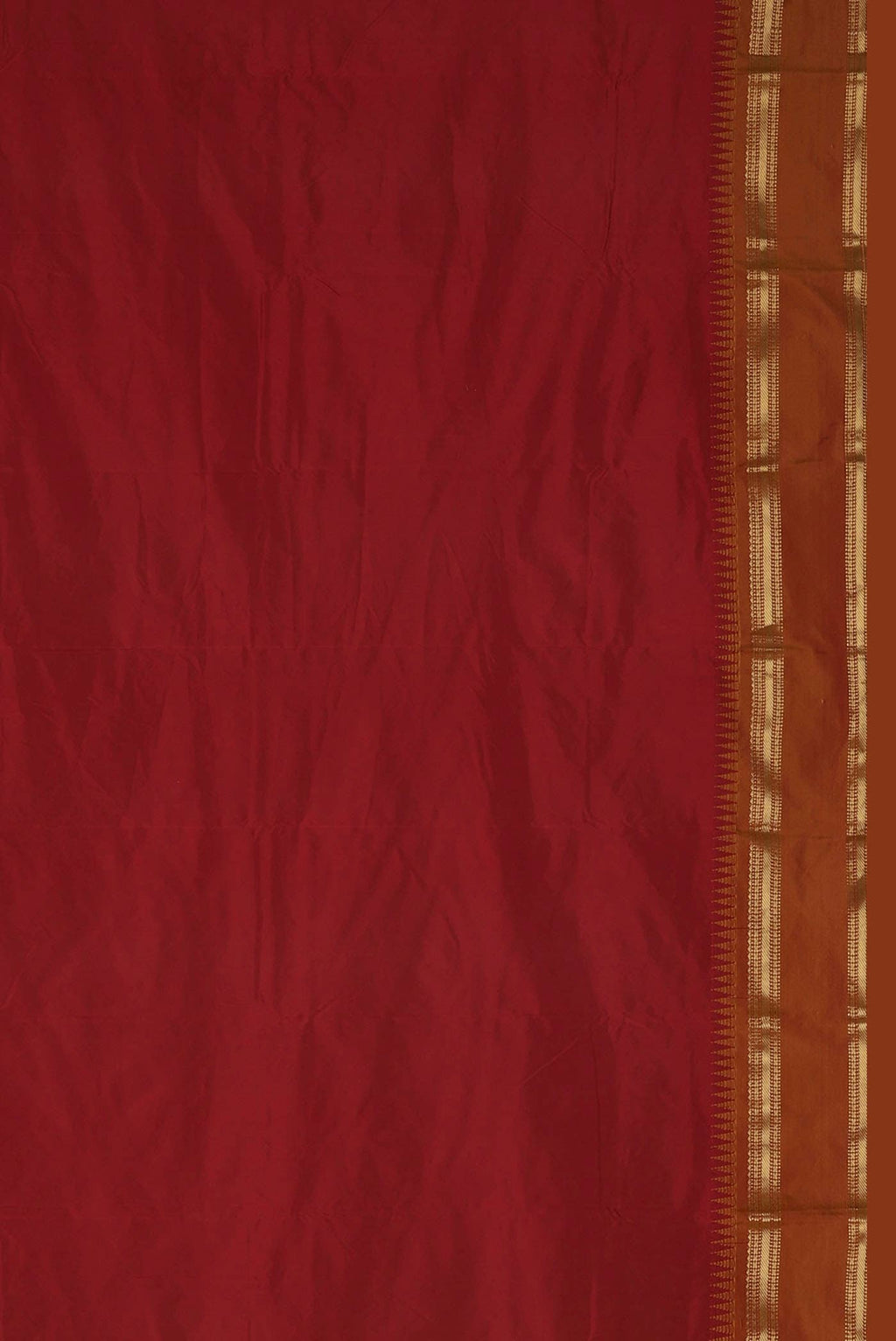 Red Blended Bangalore Silk Saree