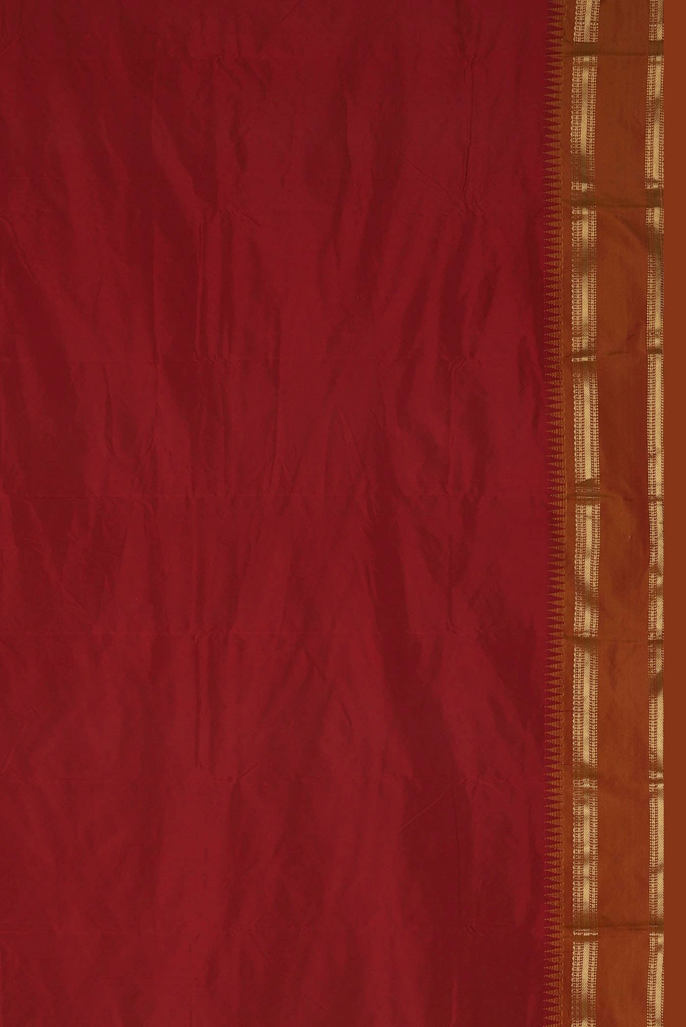 Red Blended Bangalore Silk Saree