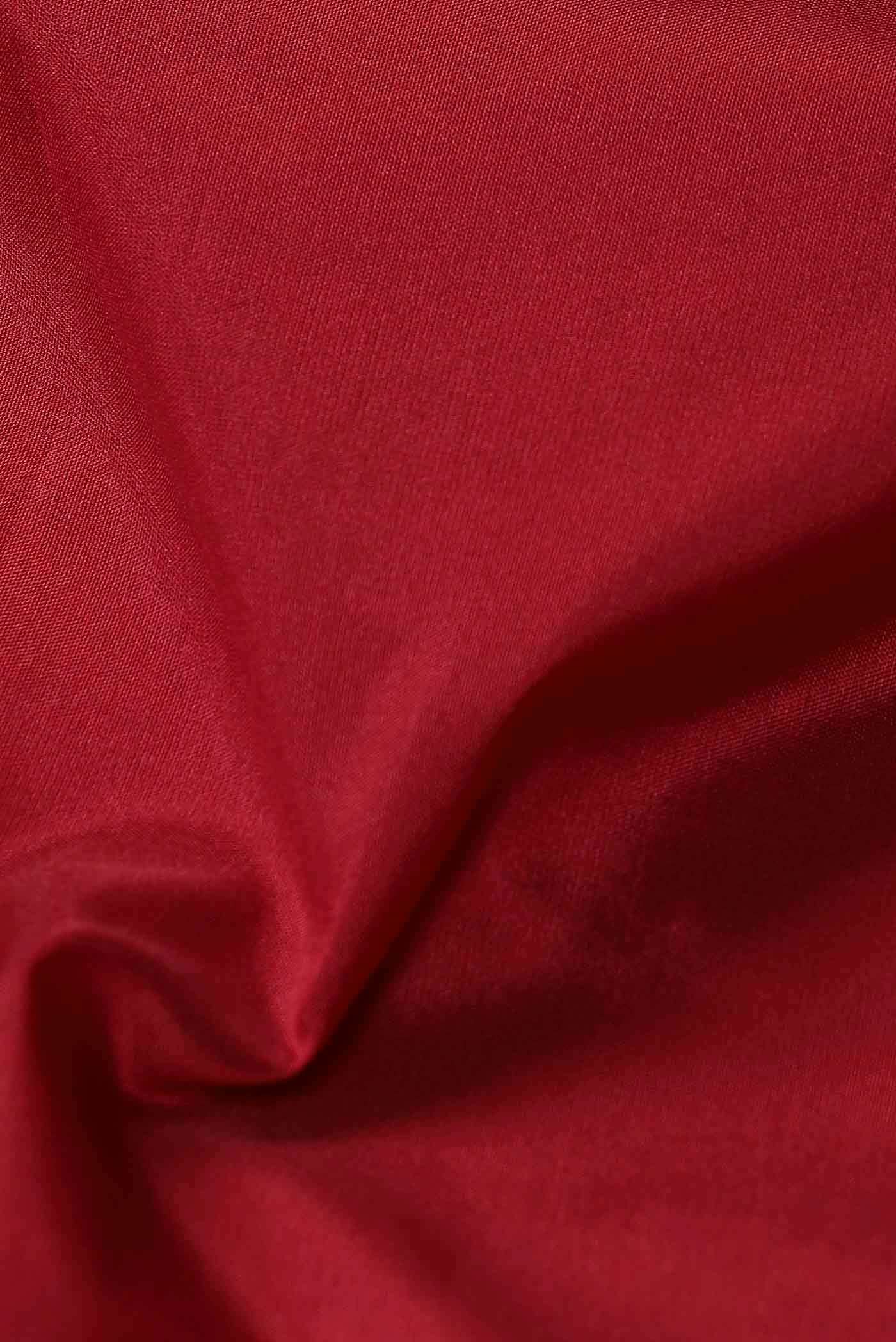 Red Blended Bangalore Silk Saree