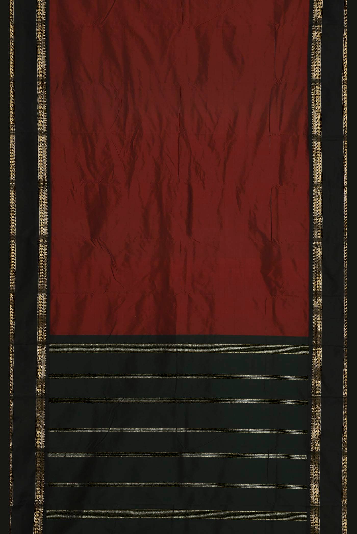 Red Blended Bangalore Silk Saree