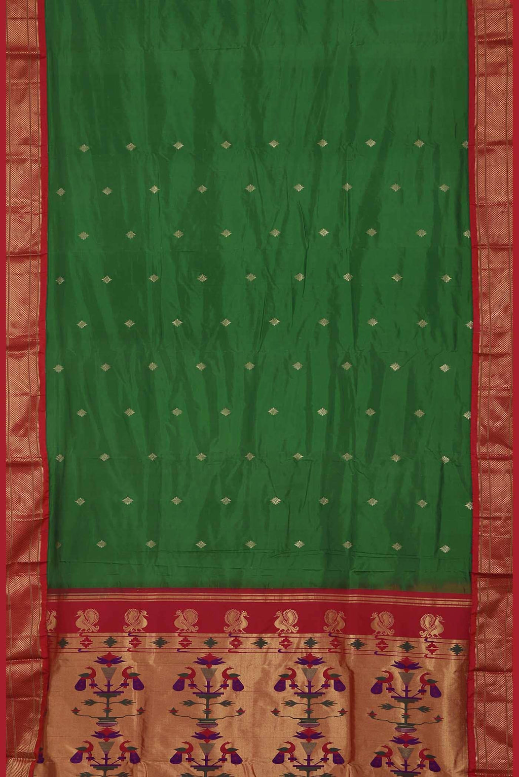 Green Bangalore Silk Saree