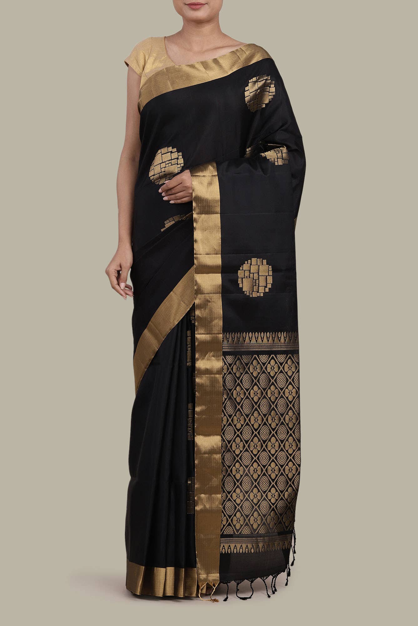 Black Soft Silk Saree