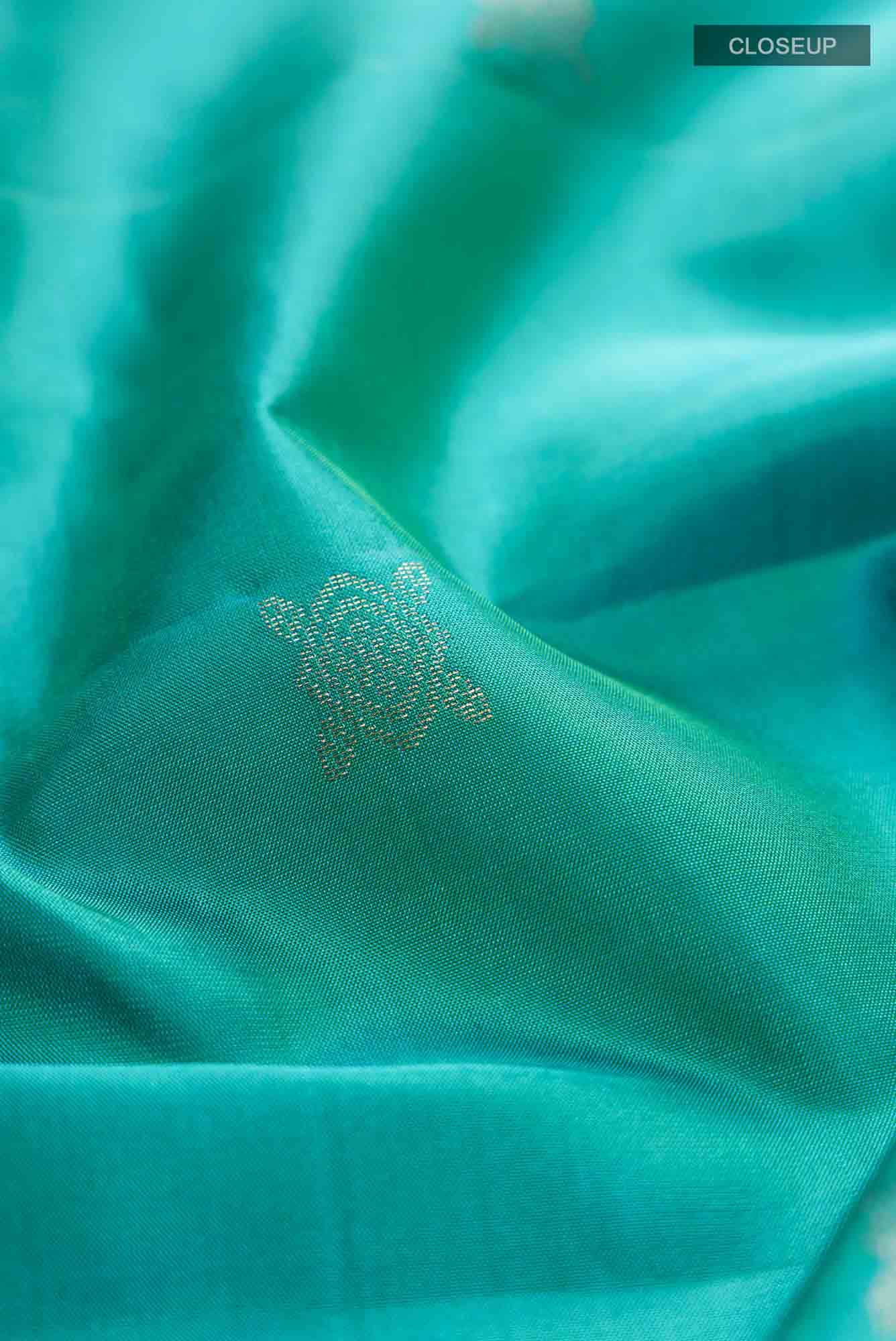 Blue Dual Tone Soft Silk Saree