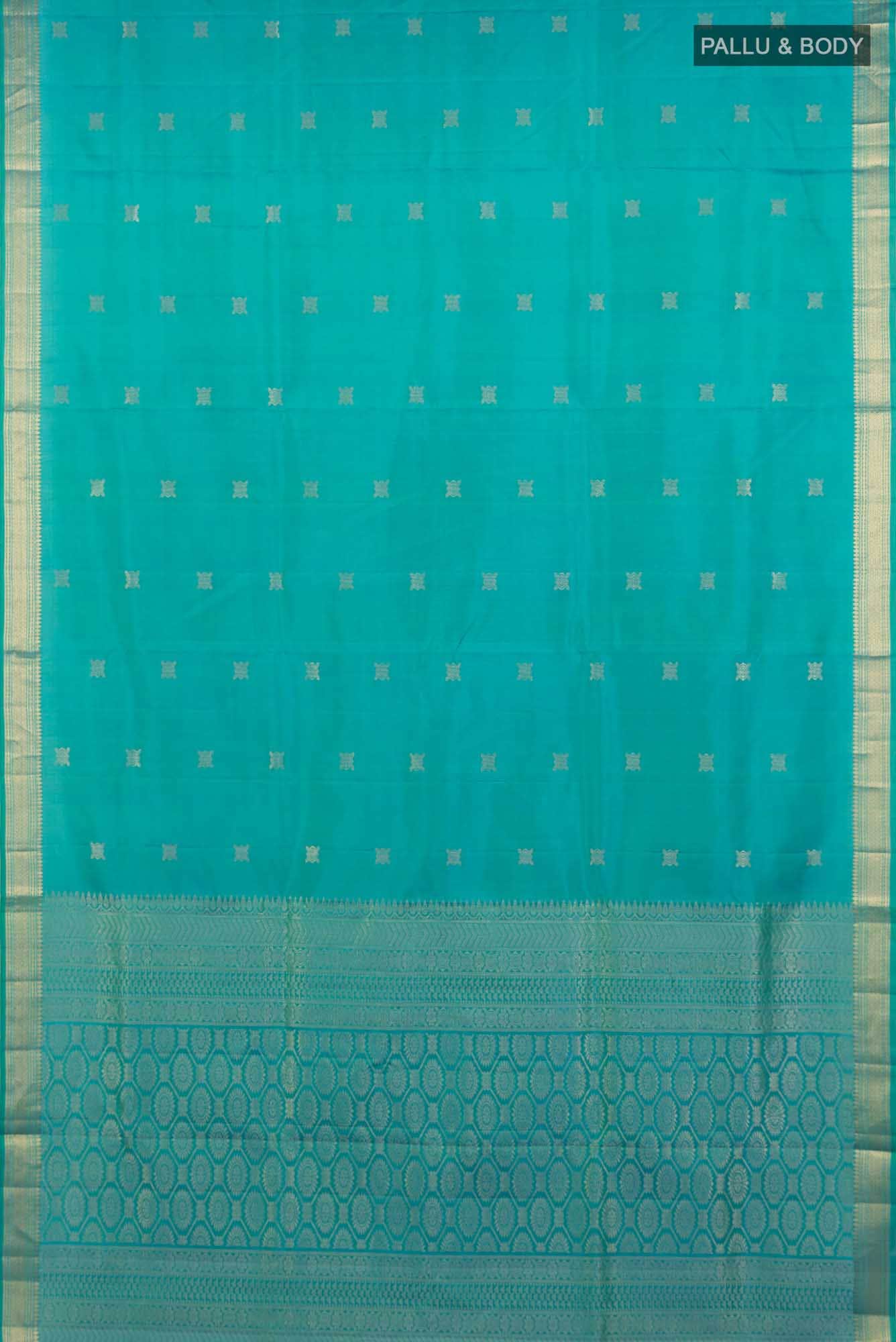 Blue Dual Tone Soft Silk Saree