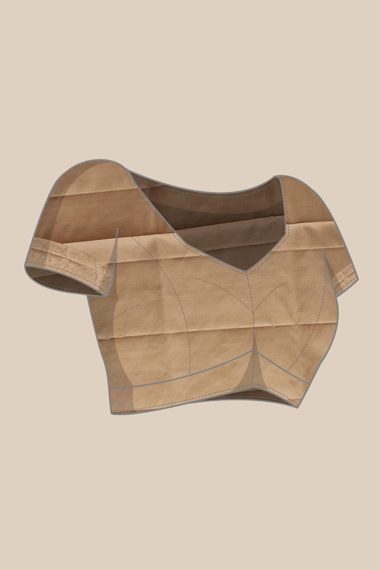 Beige Soft Silk Saree