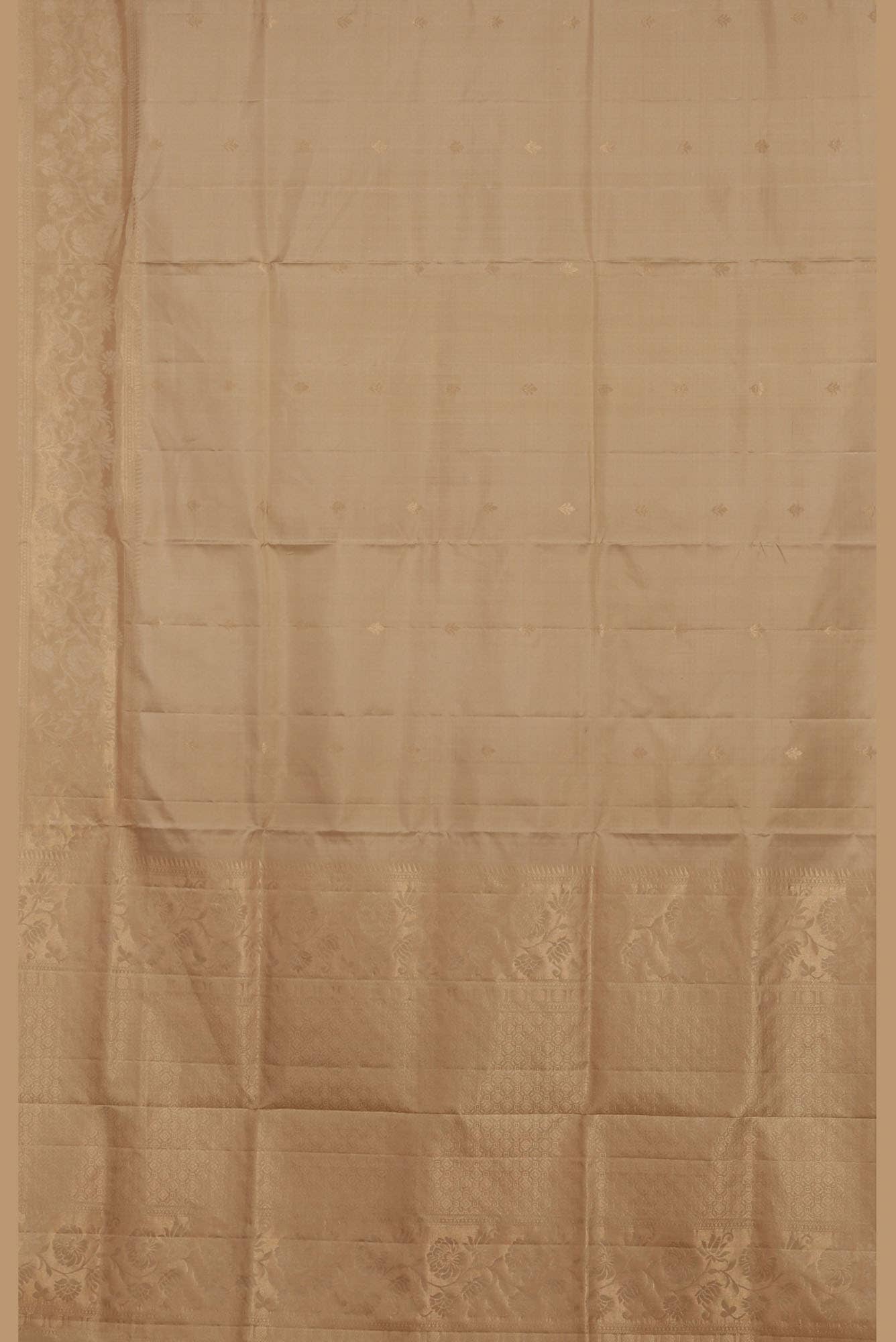Beige Soft Silk Saree