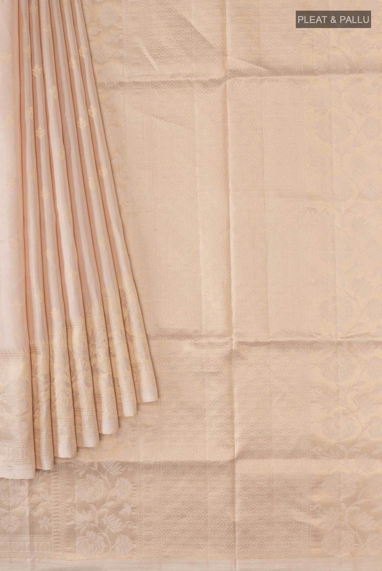 Beige Soft Silk Saree
