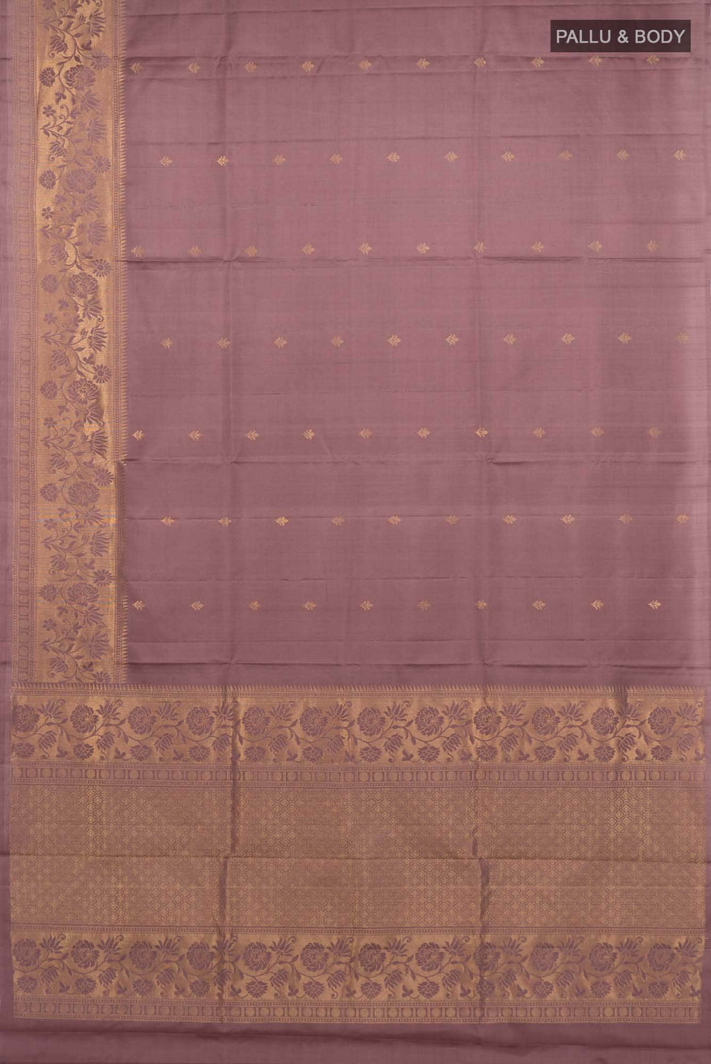Dark Mauve Soft Silk Saree