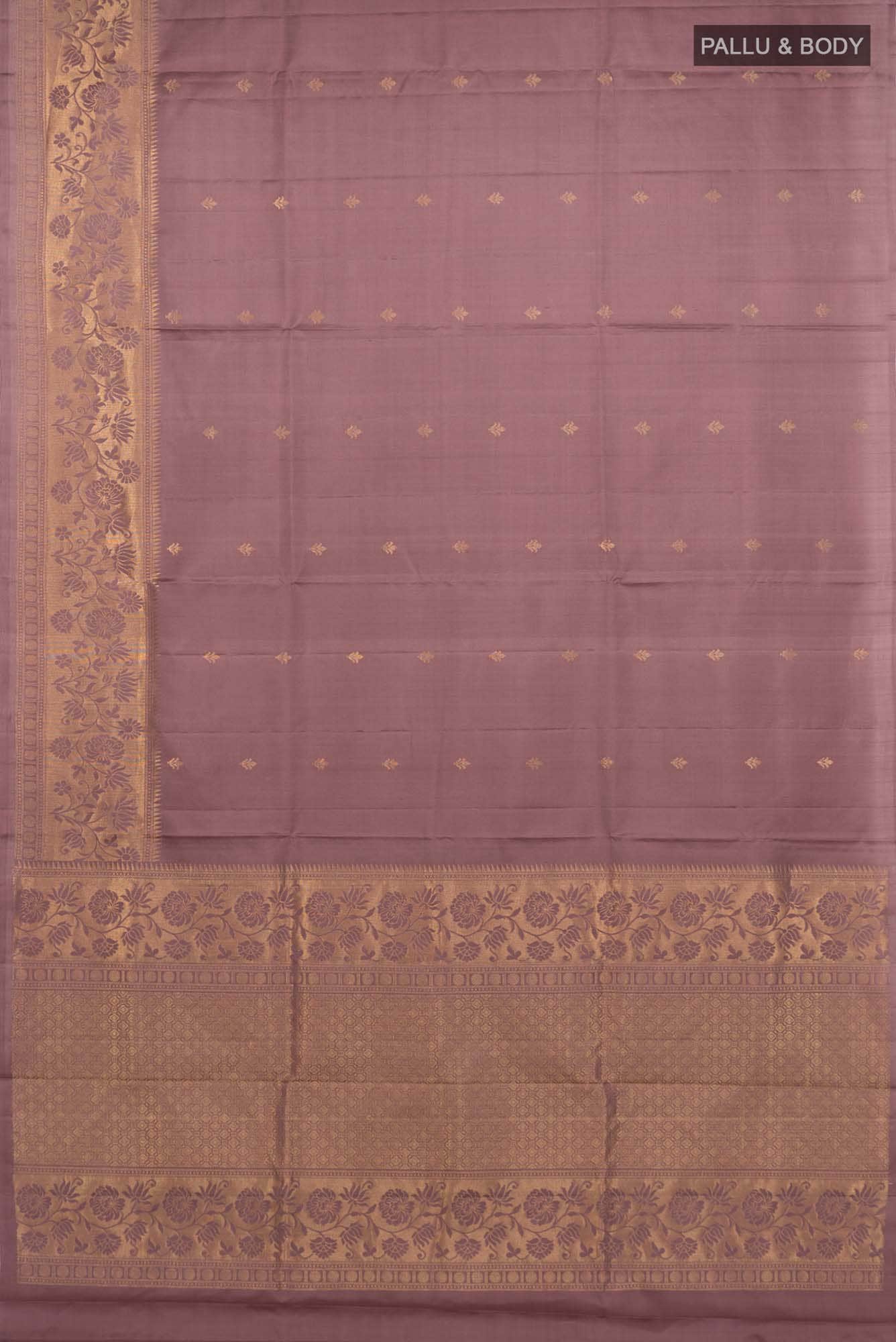 Dark Mauve Soft Silk Saree
