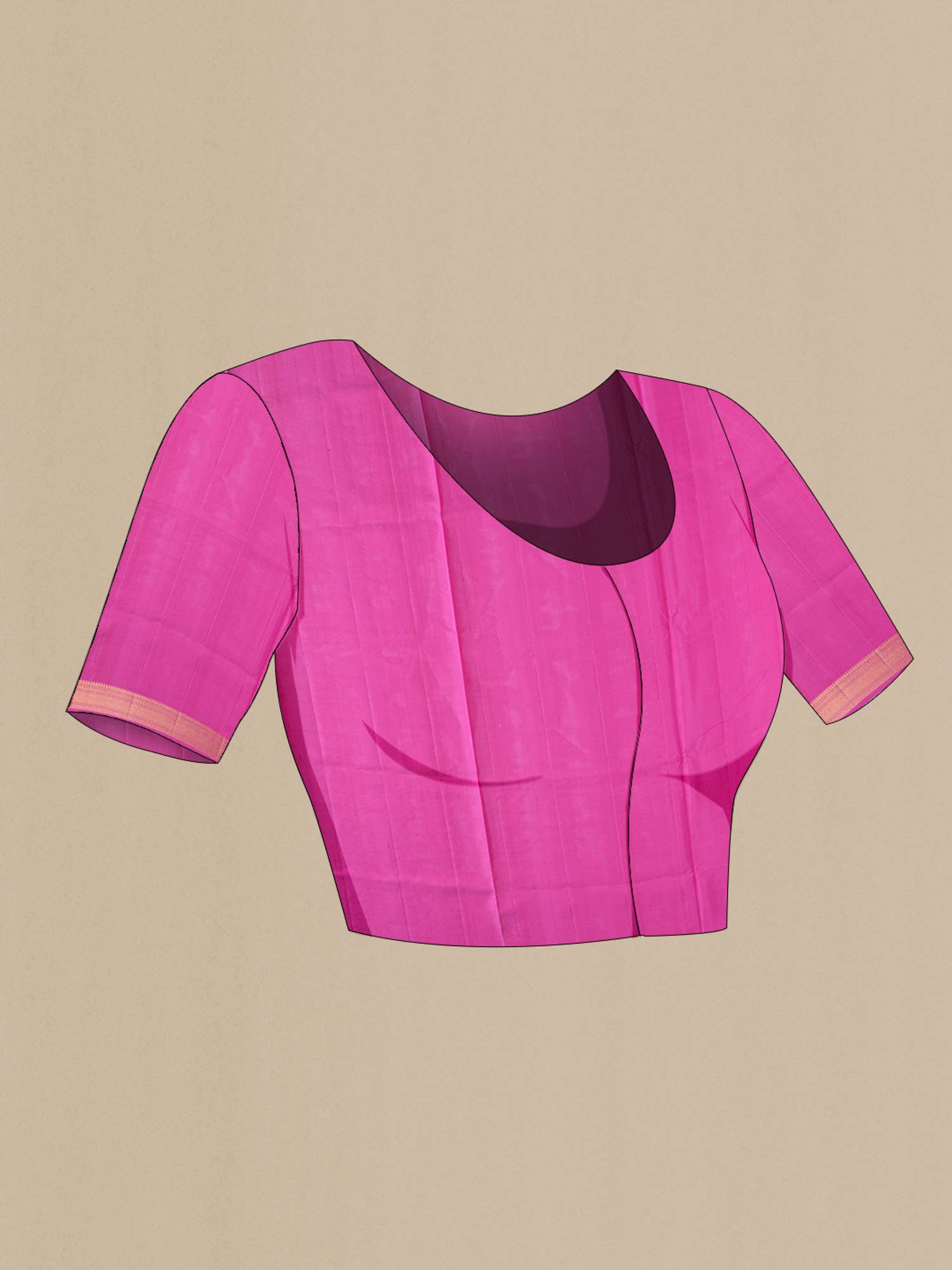 Dark Pink Soft Silk Saree