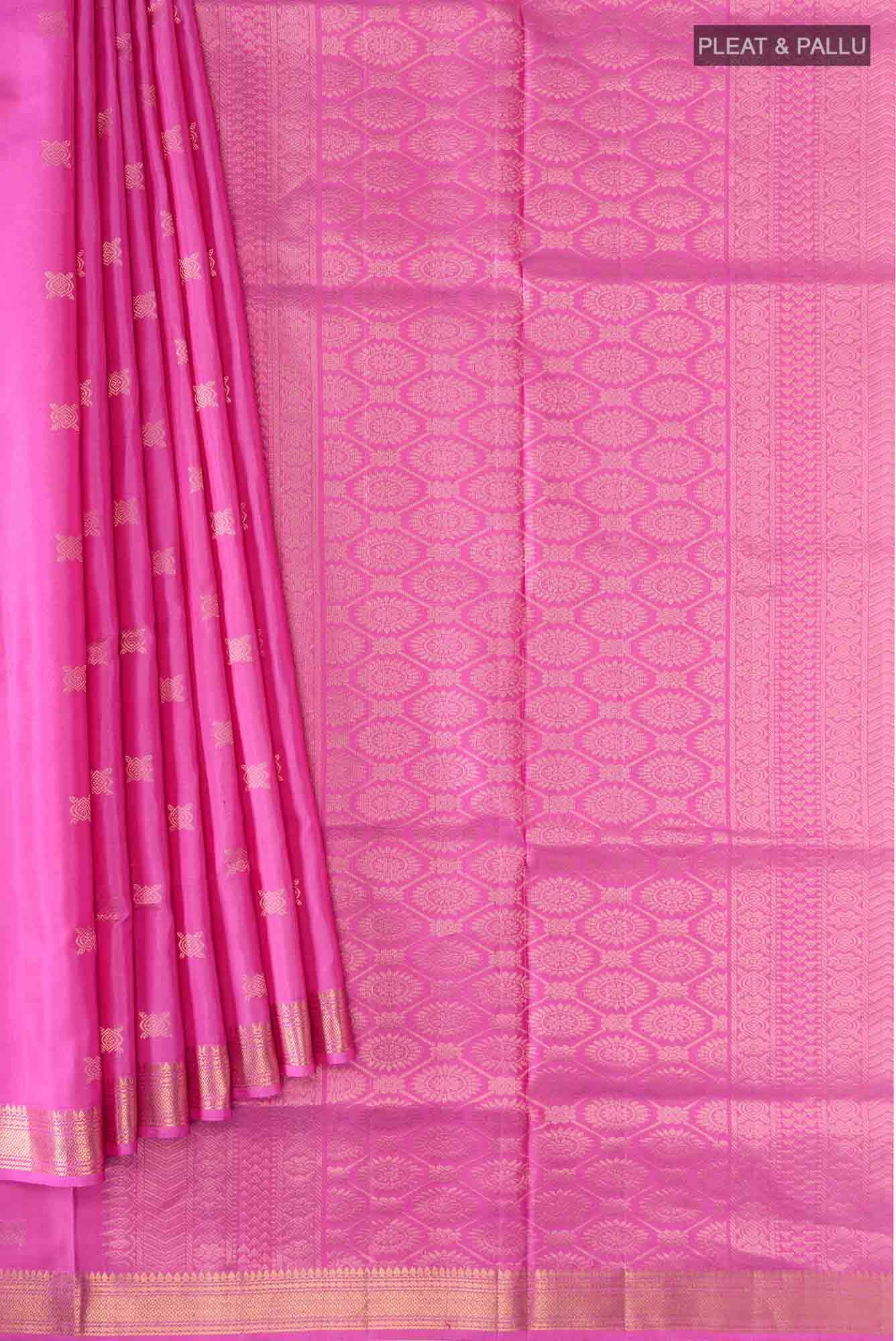 Dark Pink Soft Silk Saree