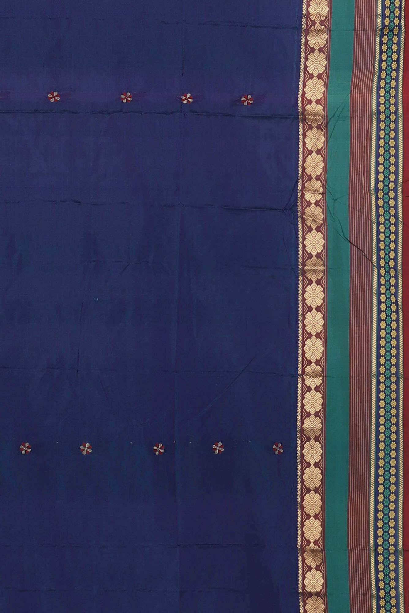 Blue Blended Bangalore Silk Saree