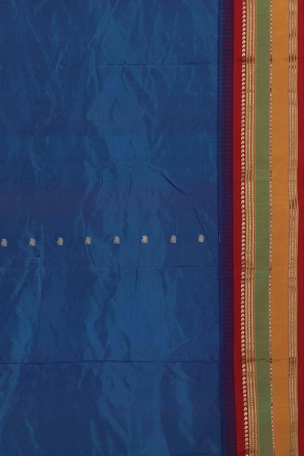 Blue Blended Bangalore Silk Saree