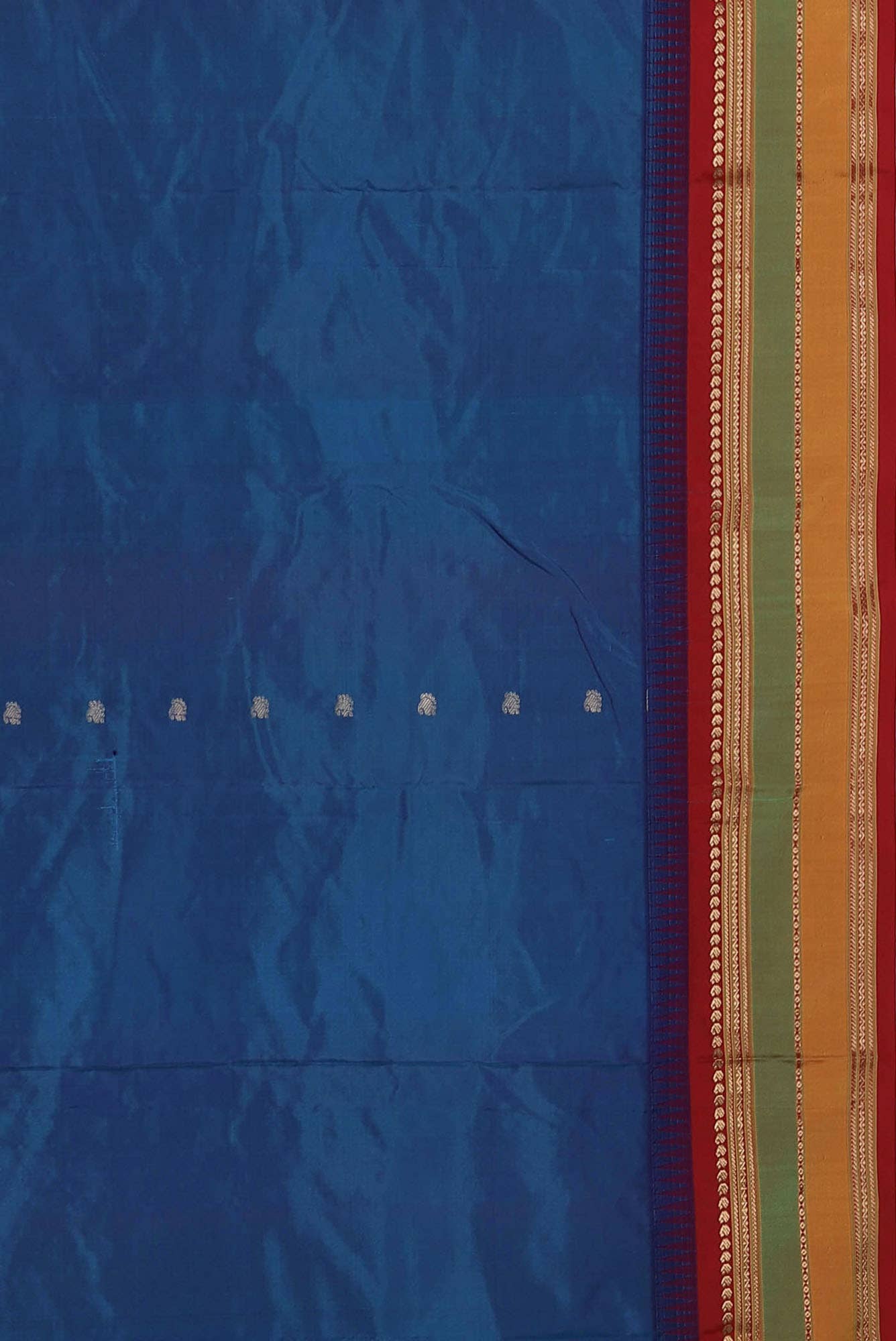 Blue Blended Bangalore Silk Saree