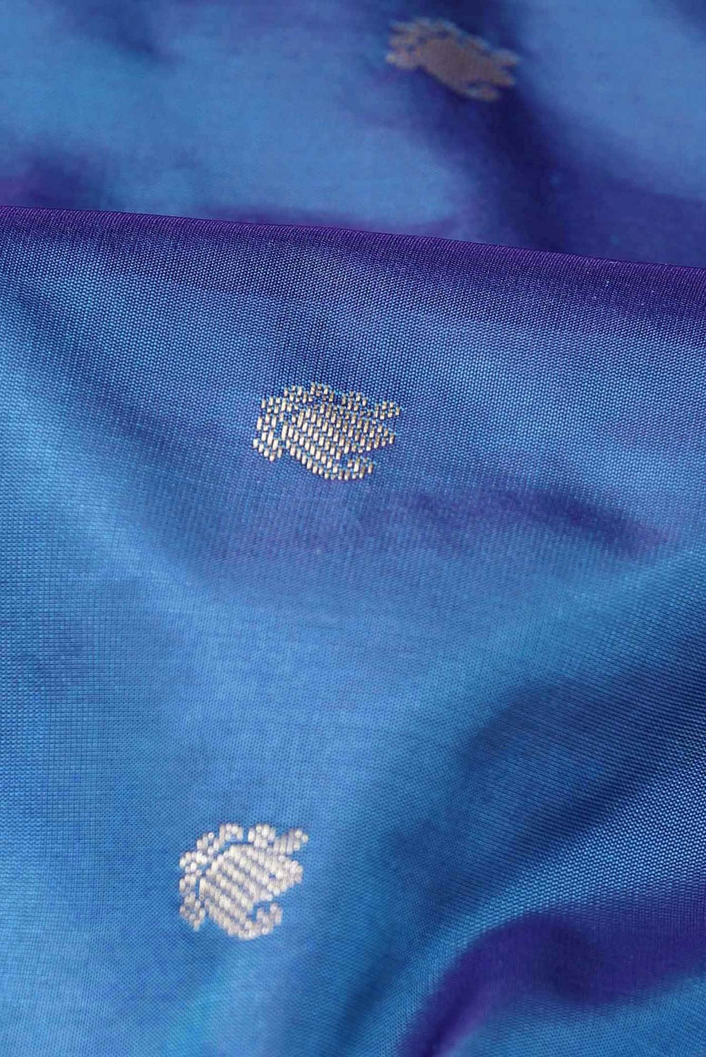 Blue Blended Bangalore Silk Saree